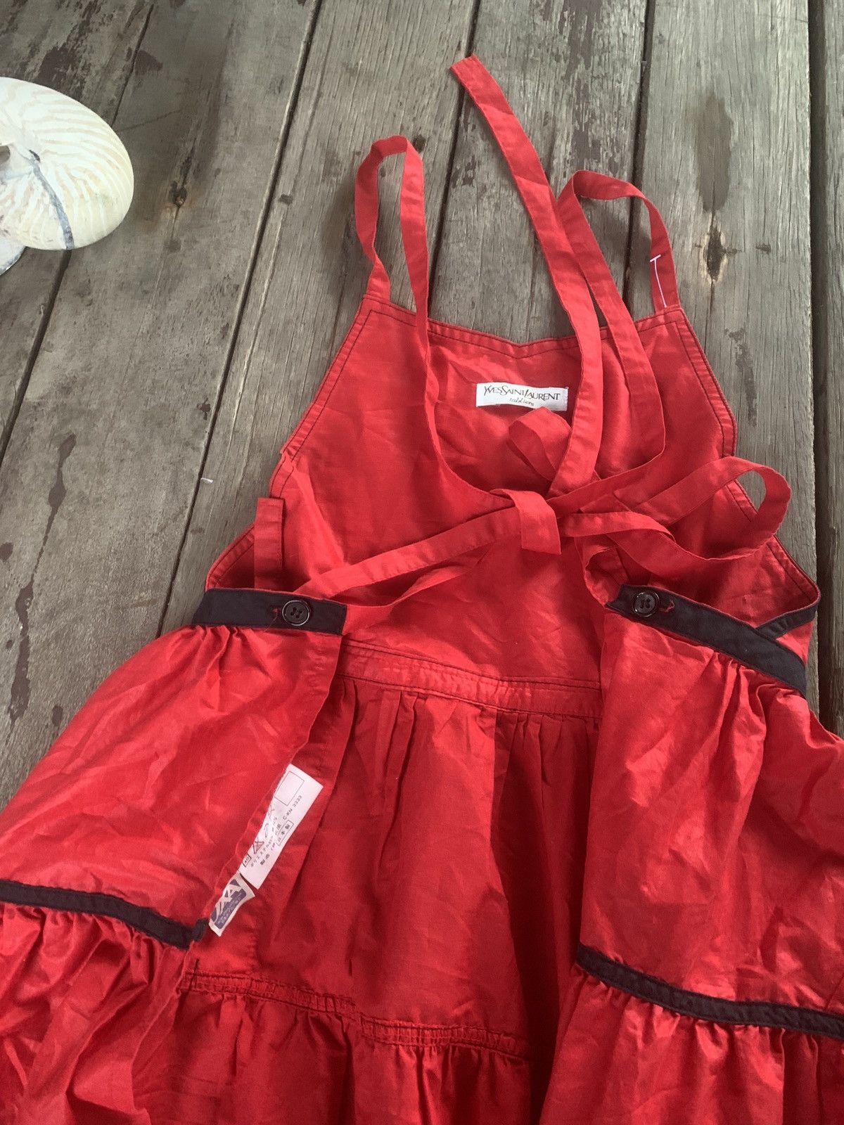 Yves Saint Laurent Vintage YSL red apron Size ONE SIZE - 5 Thumbnail