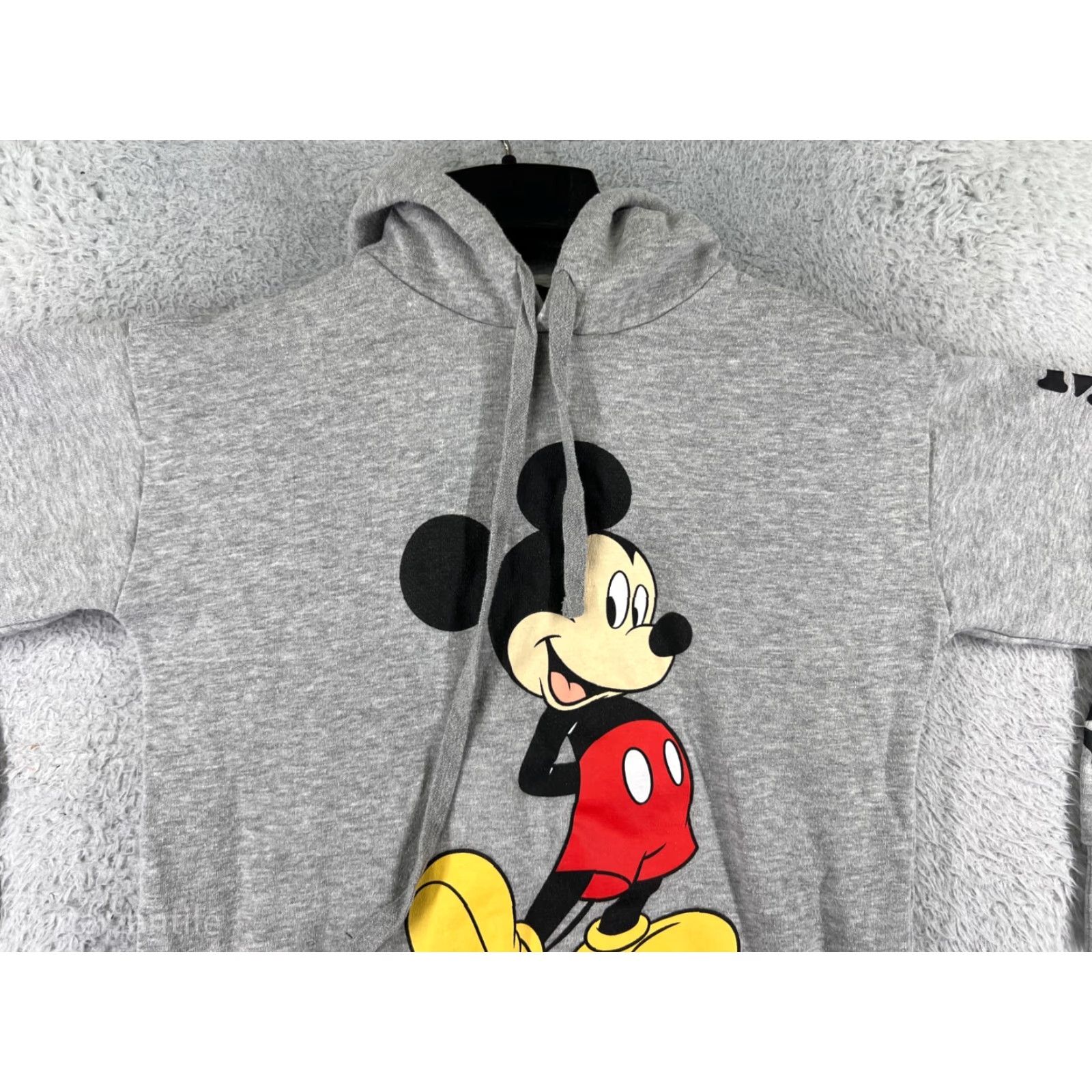 Disney Disney Men Sweater Hoodie Shirt XS Gray Mickey Mouse Cotton Blend Embroidered Logo Pullover Winter 90s Theme? Size US XS / EU 42 / 0 - 7 Thumbnail