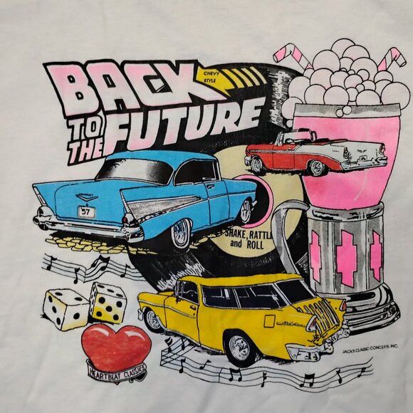 Other Vintage Back To The Future Parody 57 Chevy Neon T-Shirt Size US XL / EU 56 / 4 - 1 Thumbnail