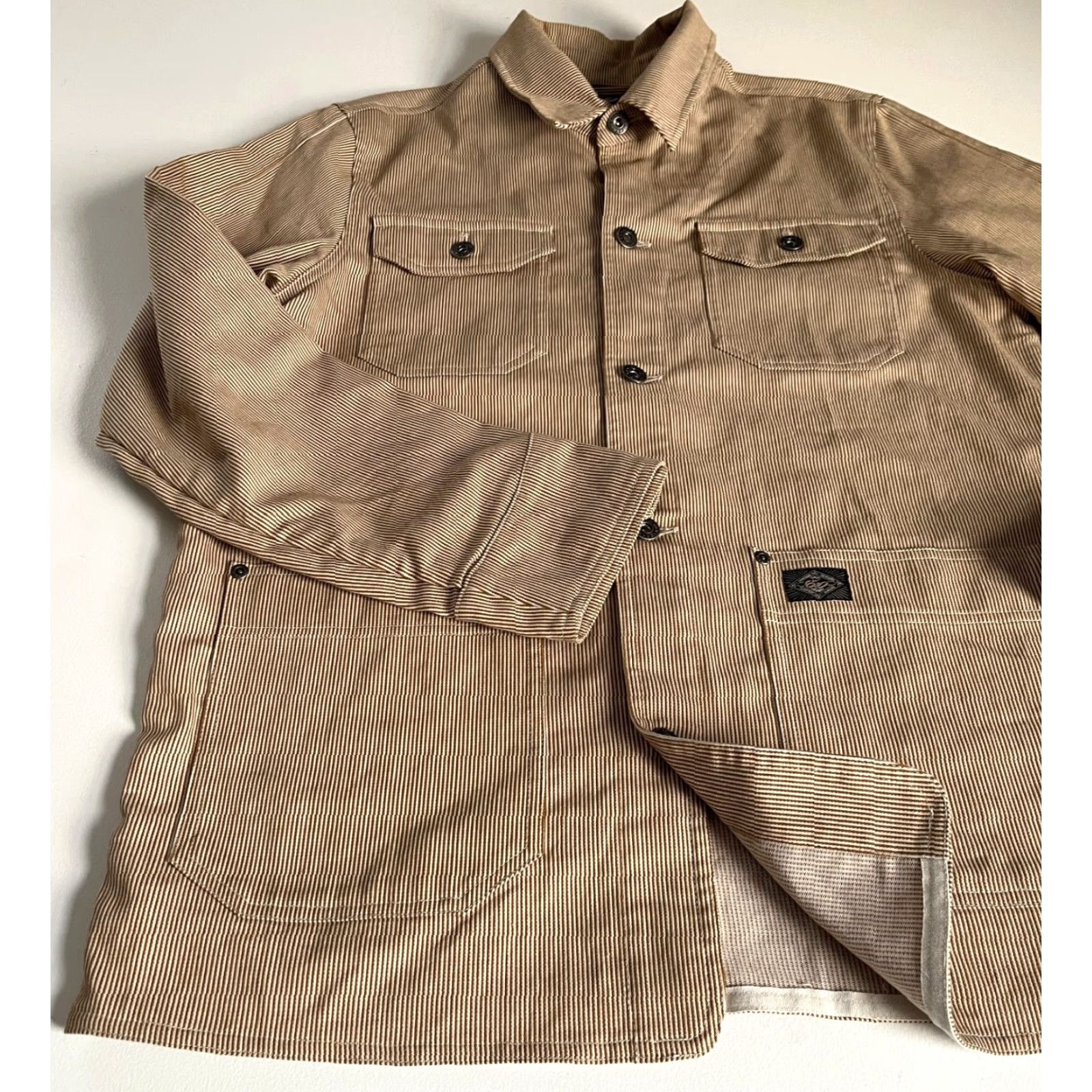 Nike **Vintage Men's Nike 6.0 Skateboarding Chore Jacket Sample Striped Sz M** User: Vintage Men's Nike 6.0 Skateboarding Chore Jacket Striped Sample Sz M Size US M / EU 48-50 / 2 - 5 Thumbnail