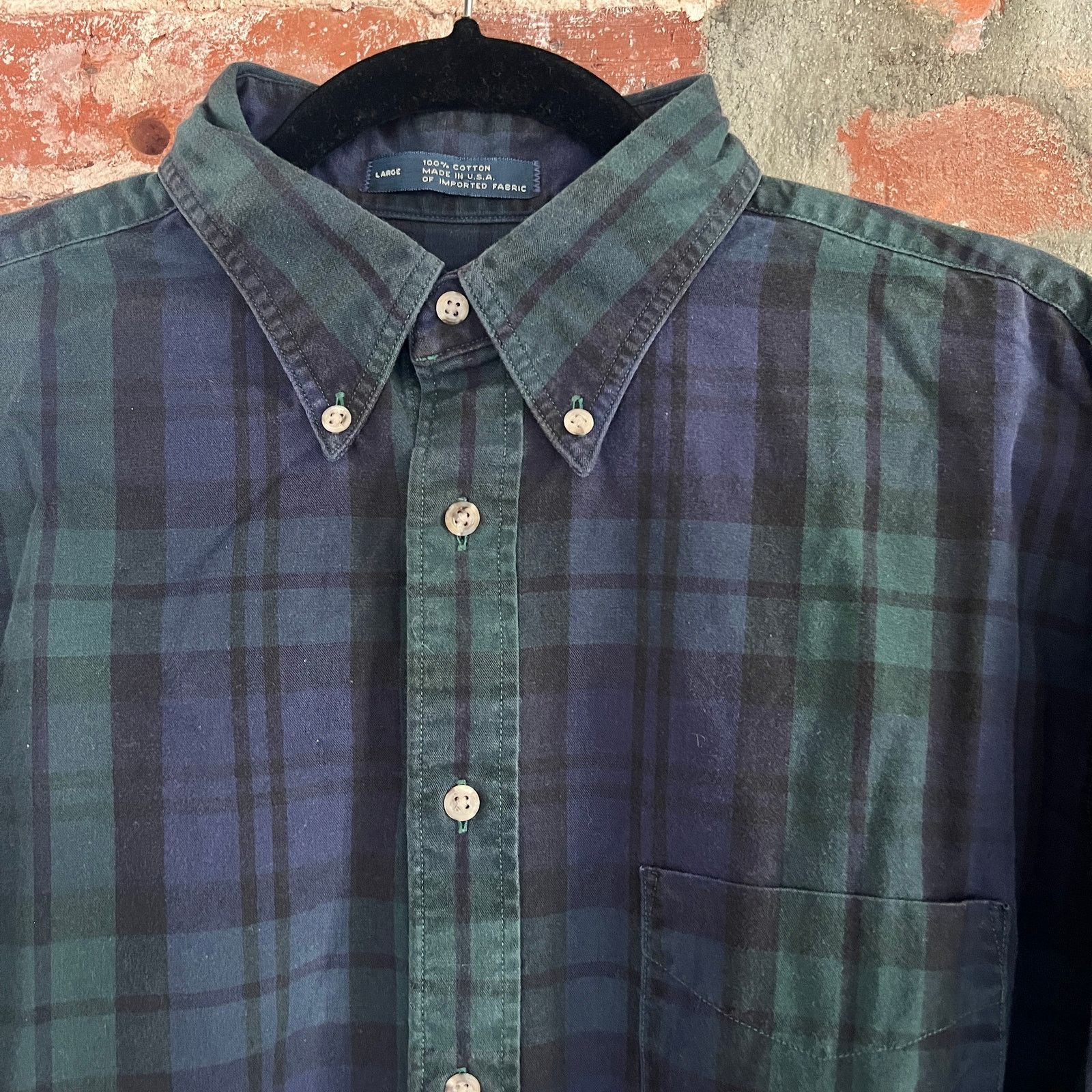 B.D. Baggies VTG B.D. Baggies USA Men's Tartan Plaid Oxford Shirt L 25x28 Size US L / EU 52-54 / 3 - 1 Thumbnail