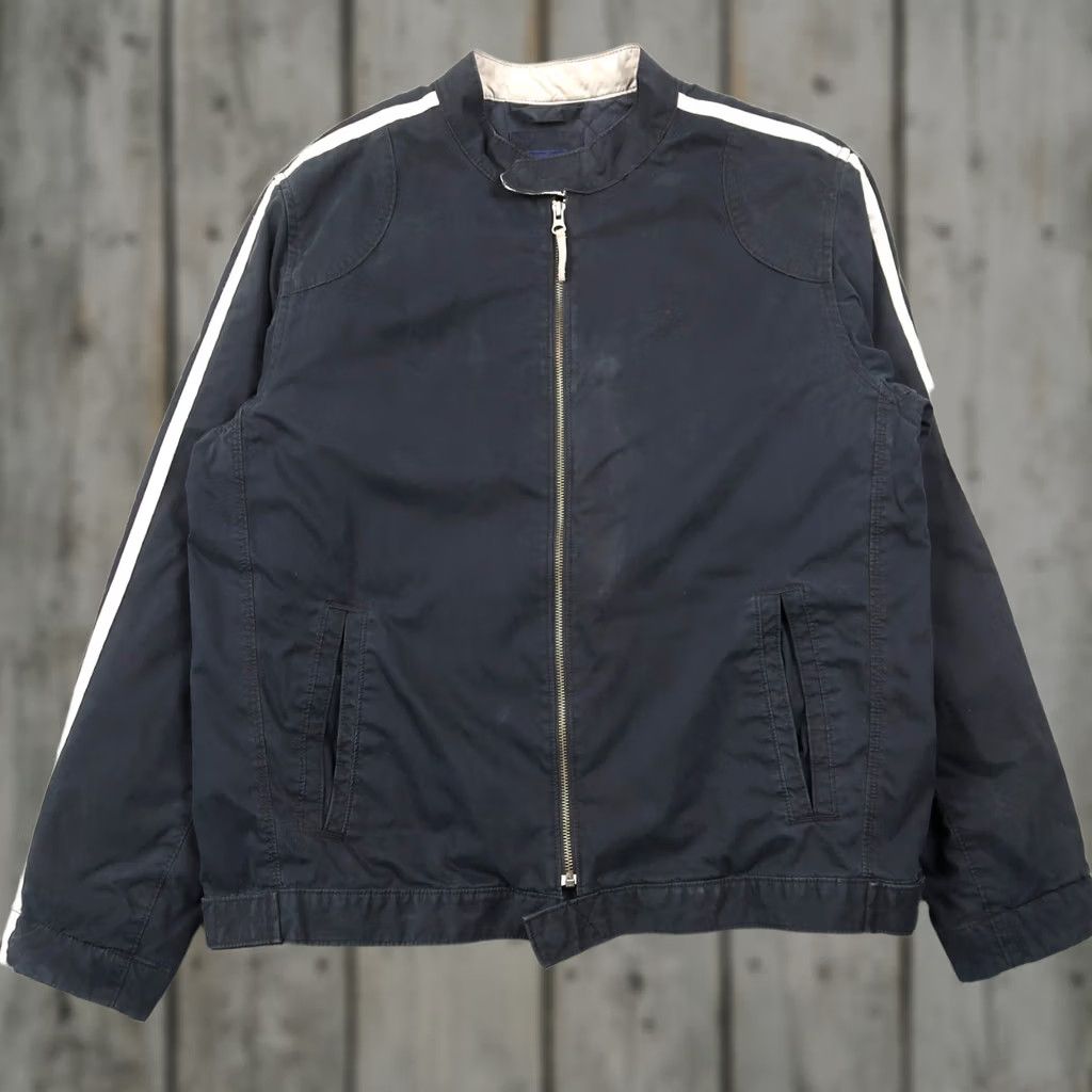 Gap VINTAGE GAP Racing Cafe Motorcycle Bomber Jacket Mens L Large Black 2000s Size US L / EU 52-54 / 3 - 1 Thumbnail