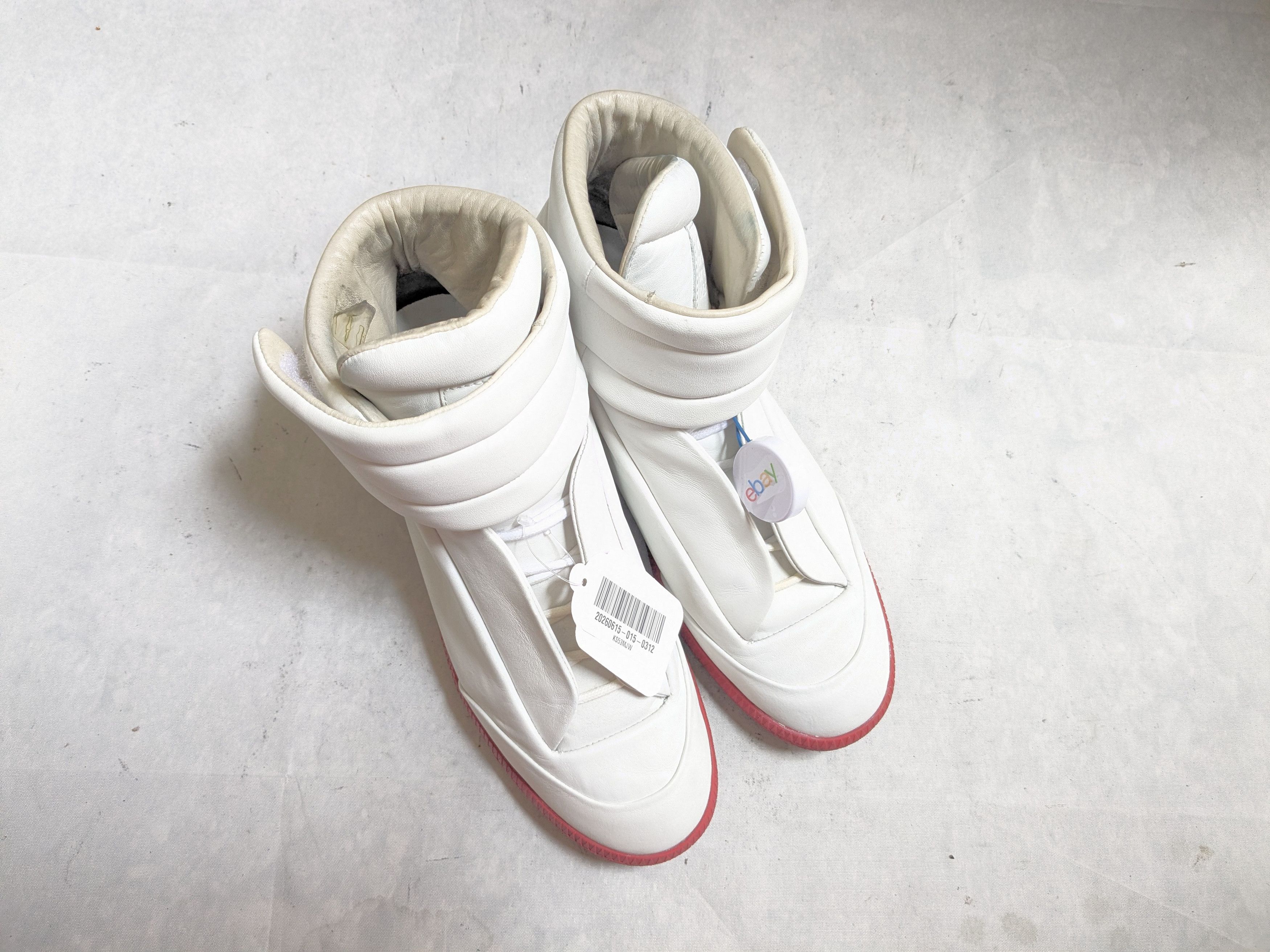Maison Margiela Maison Margiela Future White Red 9 42 High Tops Leather Size US 9 / EU 42 - 4 Thumbnail