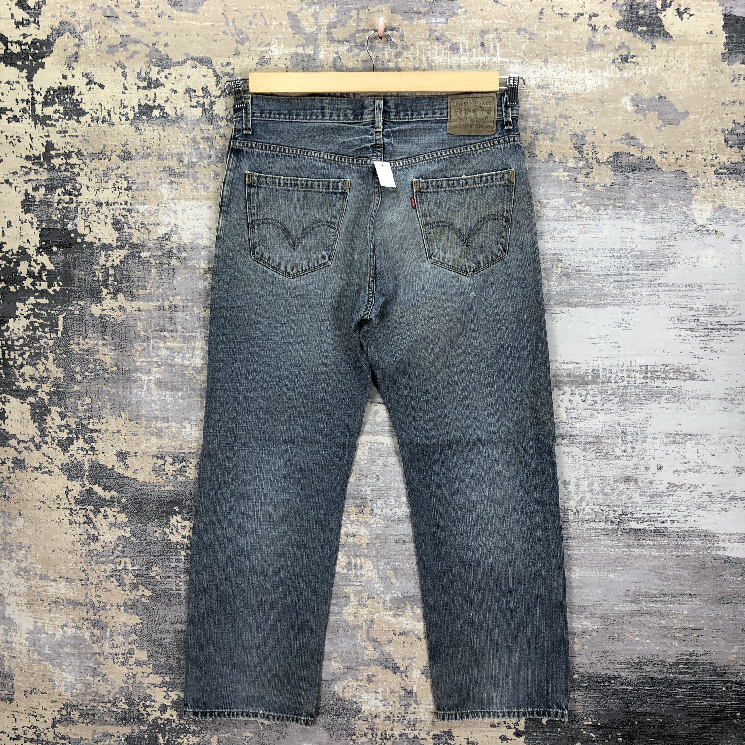 Levi's Vintage Distressed Levis 559 Baggy Jeans Levi's Faded Denim Size US 34 / EU 50 - 2 Thumbnail