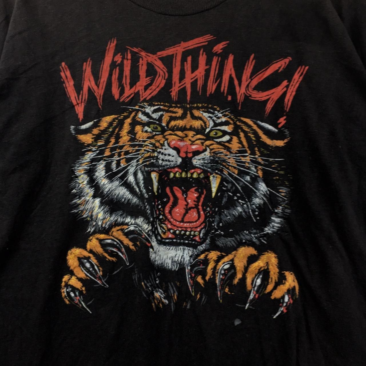 Wild Things Vtg WILD THINGS! TIGER Painting Modern Art Tee Shirt Cartoon Size US L / EU 52-54 / 3 - 3 Thumbnail