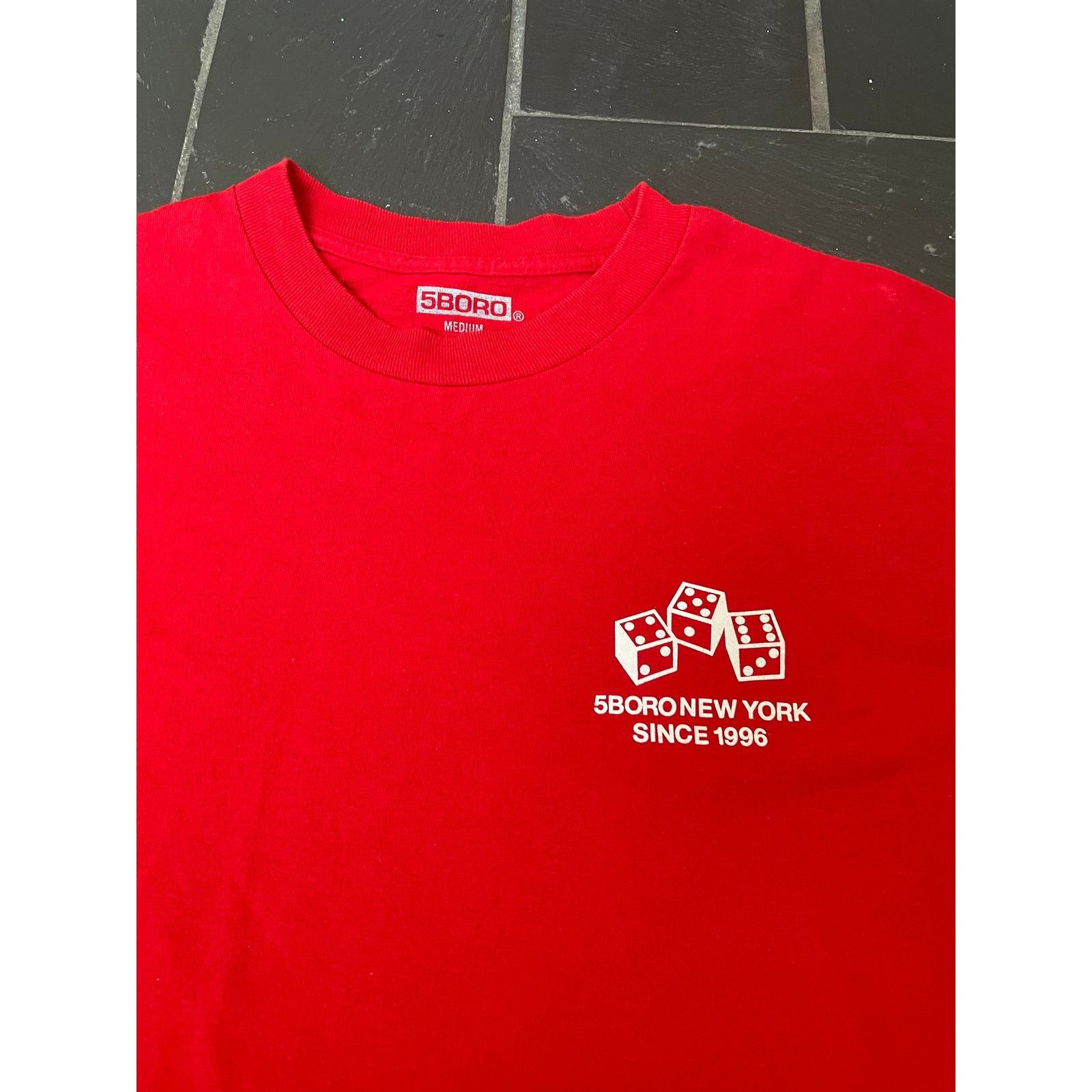 Other 5BORO NYC Dice Red White Tshirt Size Medium Size US M / EU 48-50 / 2 - 3 Thumbnail