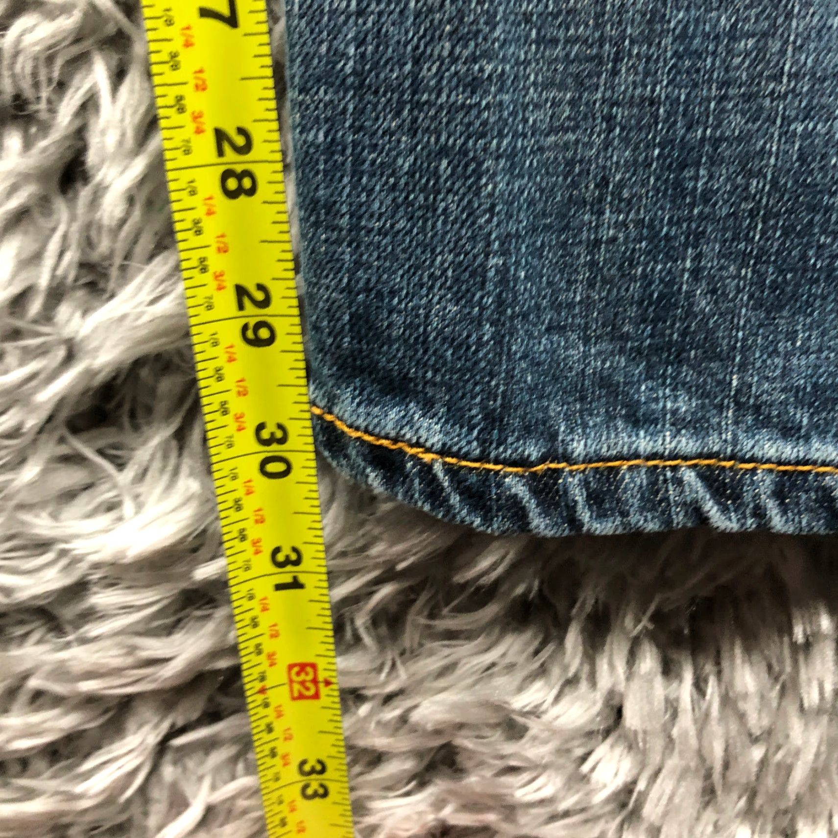 Levi's Levi's 505 Jeans Size 36x32 Mens Mid Rise Straight Leg Dark Wash Blue Denim Jeans Size US 36 / EU 52 - 3 Thumbnail