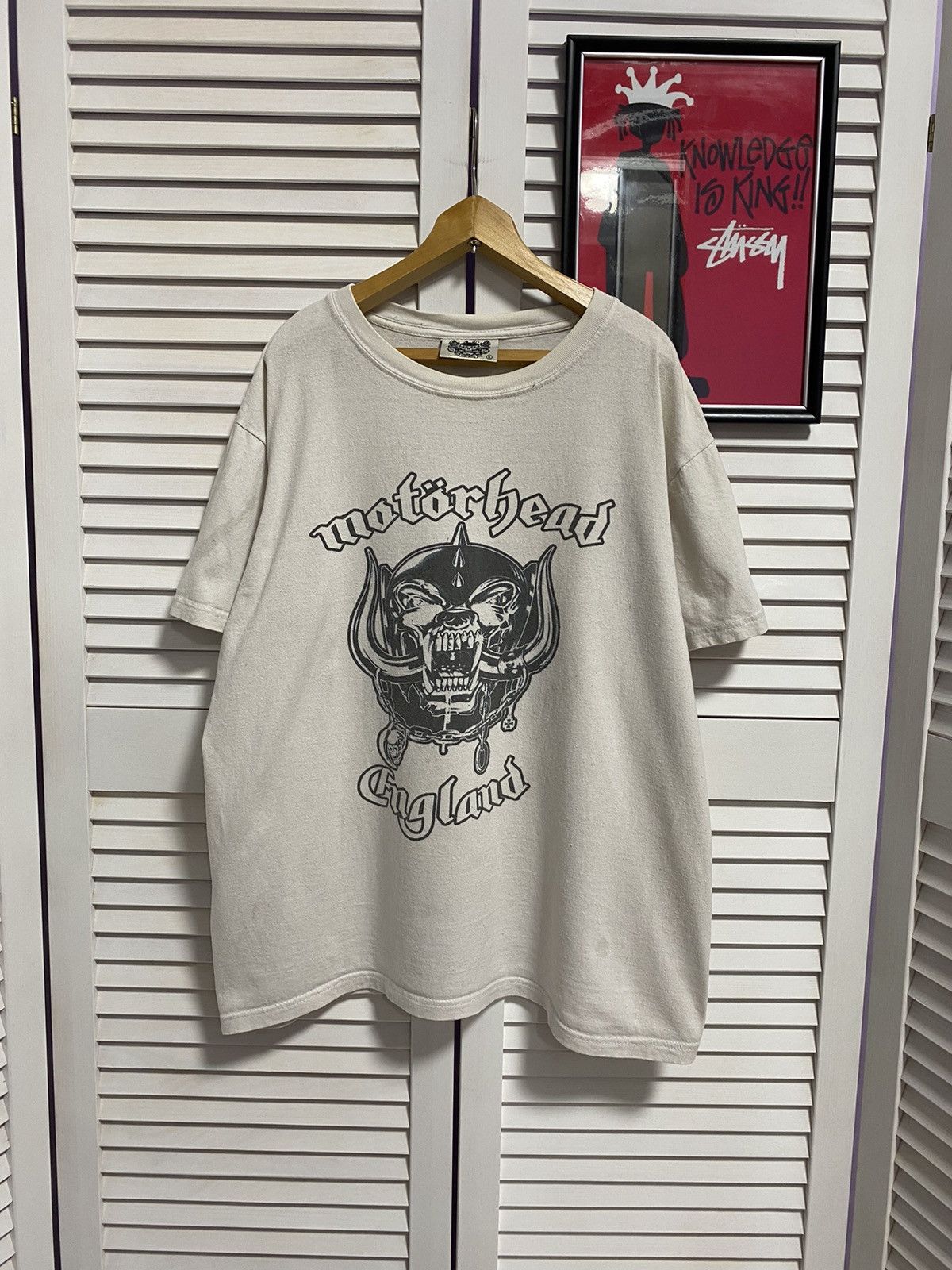 Band Tees Vintage T-shirt Tee Motörhead England Band Logo Rock Skull Size US M / EU 48-50 / 2 - 1 Thumbnail