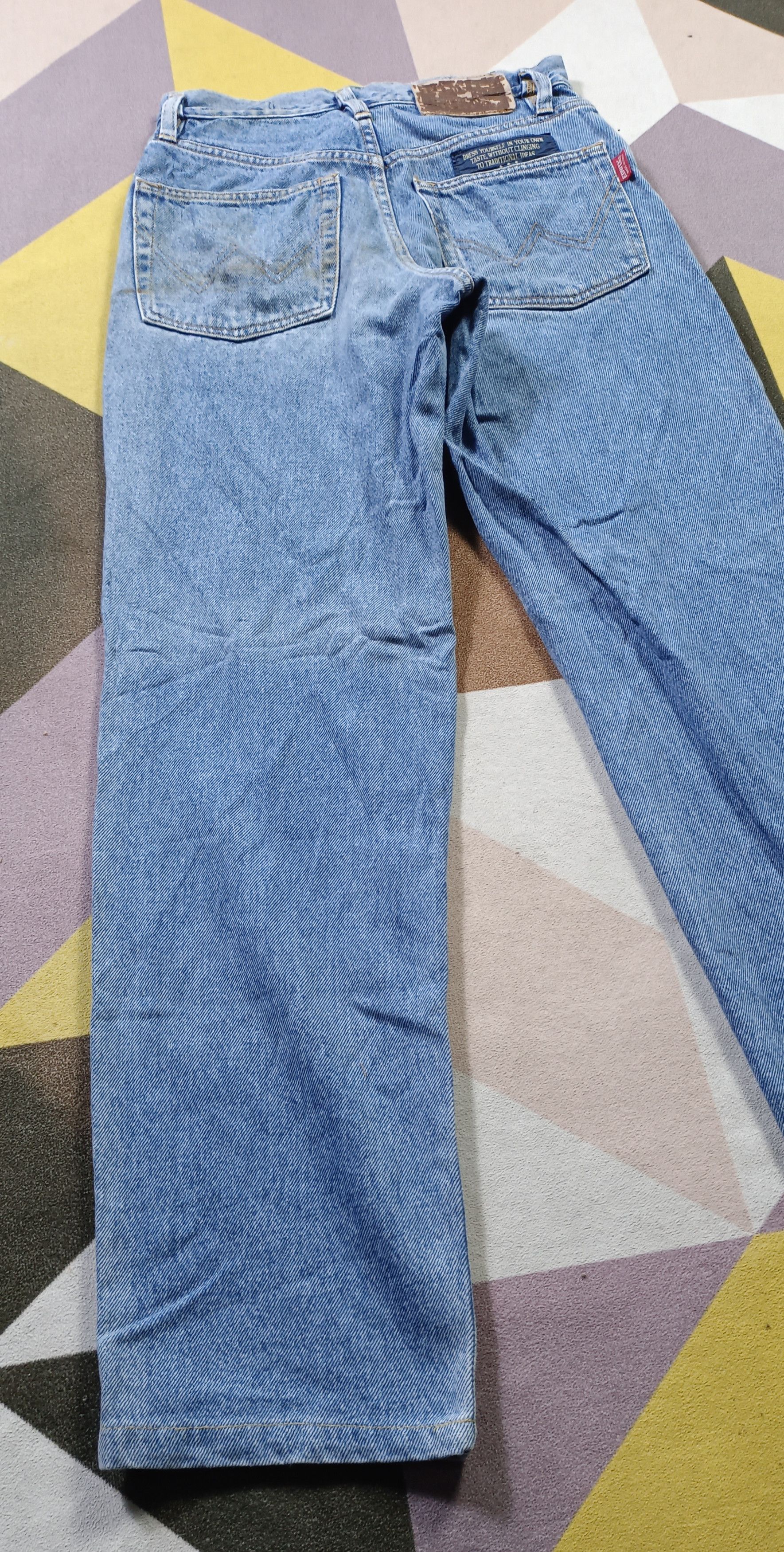 Edwin × Vintage Vintage💥 EDWIN made in Italy Distressed Jeans Size US 27 - 4 Thumbnail