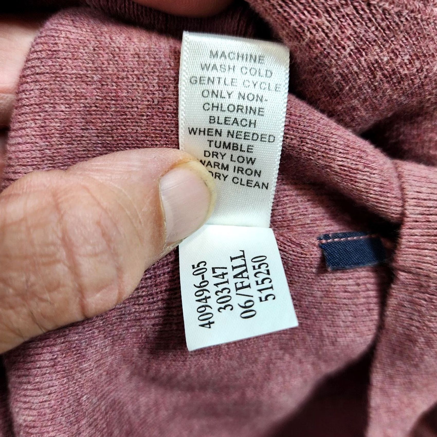 Banana Republic Banana Republic Mens Sweater Large Mauve Pink Crewneck Lightweight Cotton Casual Size US L / EU 52-54 / 3 - 8 Thumbnail