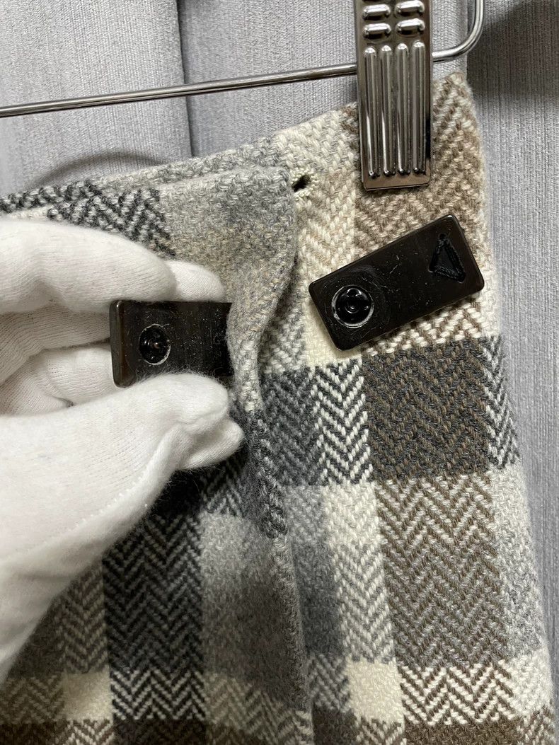Loro Piana LORO PIANA Plaid wool and cashmere skirt Size 25" / US 0 / IT 36 - 3 Thumbnail
