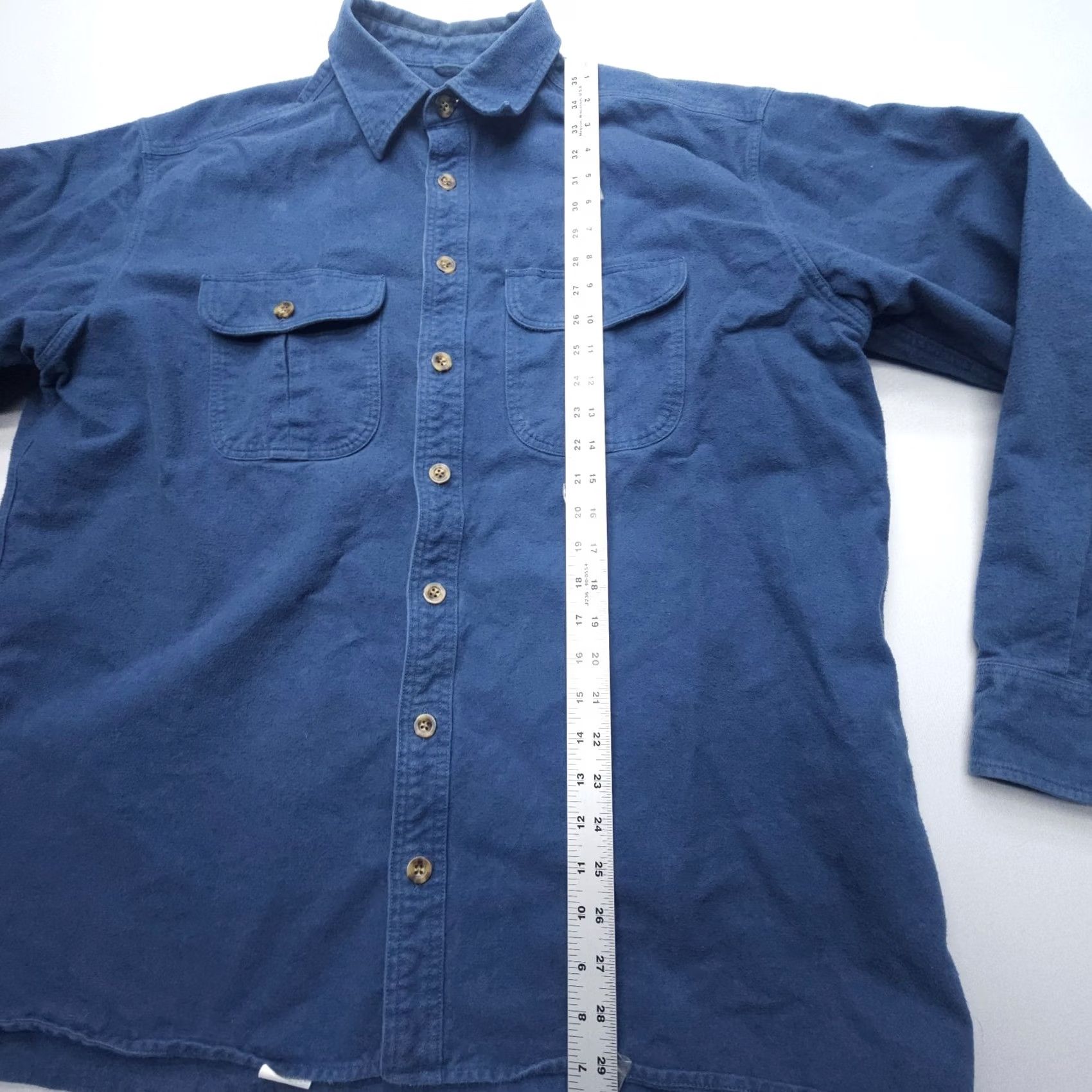 Vintage Cabela's Deerskin Soft Chamois Heavyweight Flannel Shirt Mens XL Tall Blue Button-Up Shirt XS? (Note: The placeholder is invalid) Size US XL / EU 56 / 4 - 7 Thumbnail