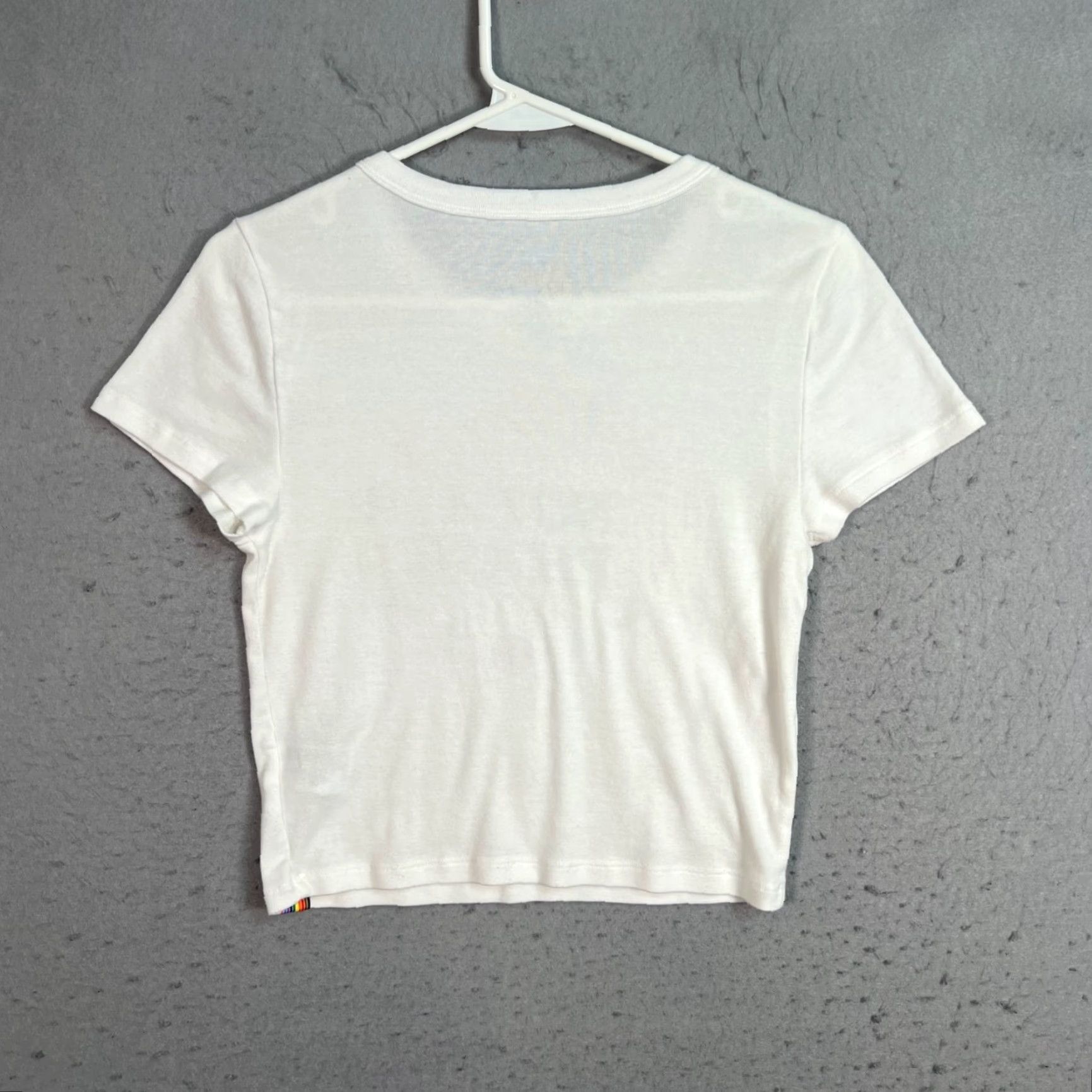 American Eagle Outfitters American Eagle Outfitters Not A Phase White Olivia Ponton Graphic T-Shirt Large Crew Neck Short Sleeve Size L Women Summer Spring Size L / US 10 / IT 46 - 2 Thumbnail