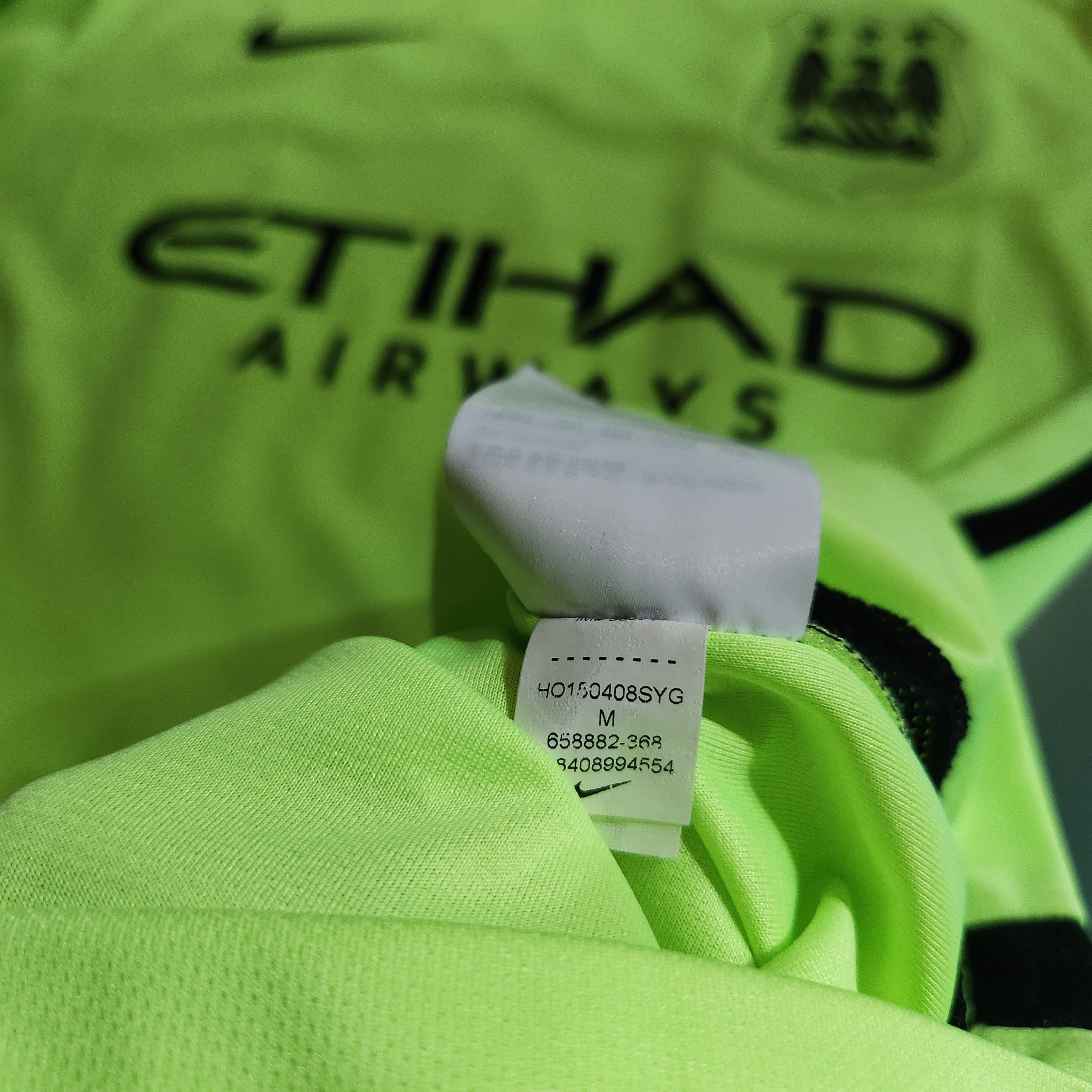 Nike Authentic Manchester City AGUERO 2015-2016 15/16 3rd Third Size US M / EU 48-50 / 2 - 11 Thumbnail