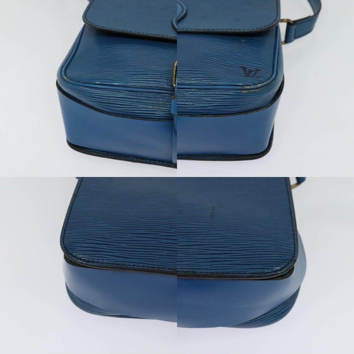 Louis Vuitton LOUIS VUITTON Epi Cartouchiere MM Shoulder Bag Blue M52245 Size ONE SIZE - 10 Thumbnail
