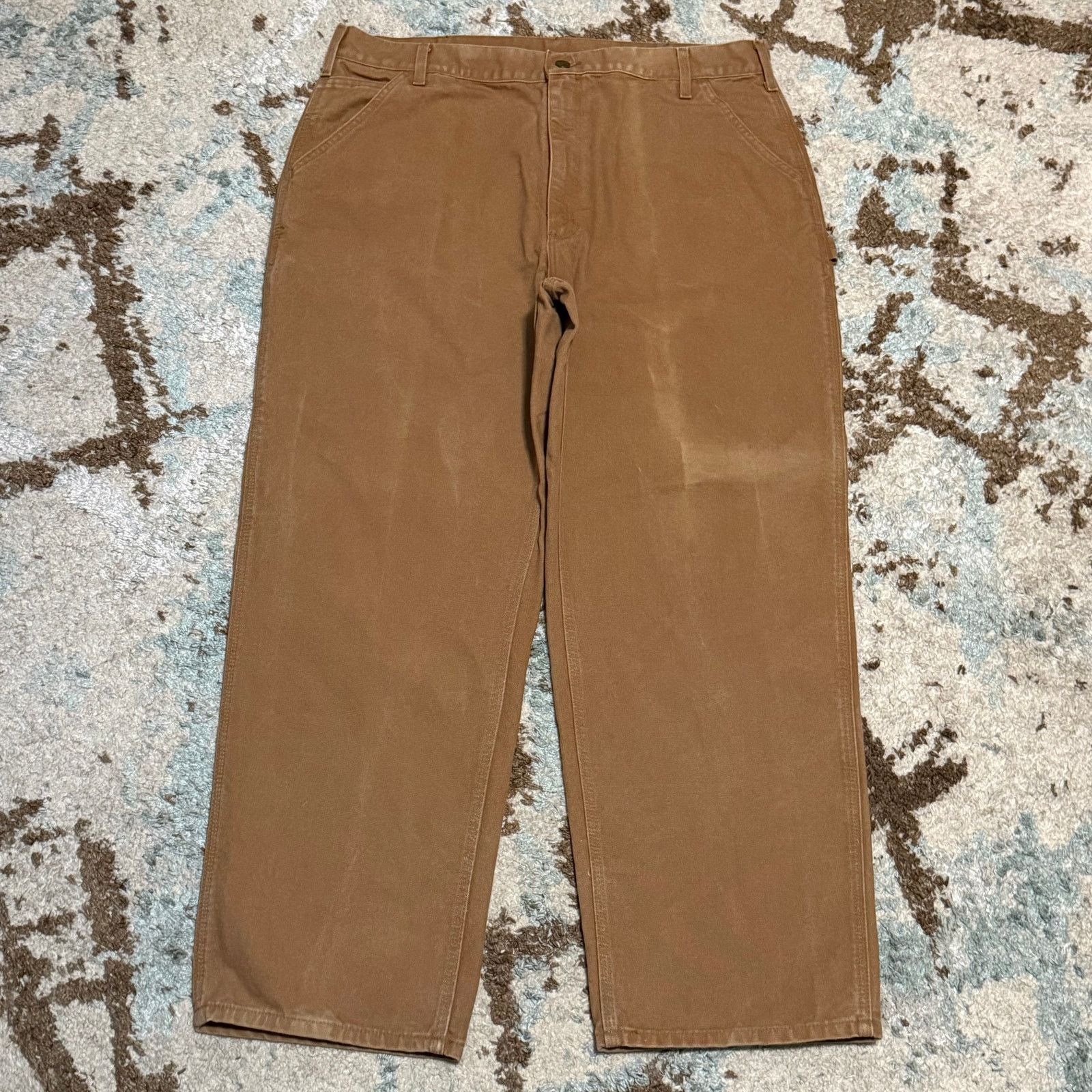 Carhartt × Vintage Vintage Carhartt B11 BRN Canvas Carpenter Pants Size 40x30 Size US 40 / EU 56 - 2 Thumbnail