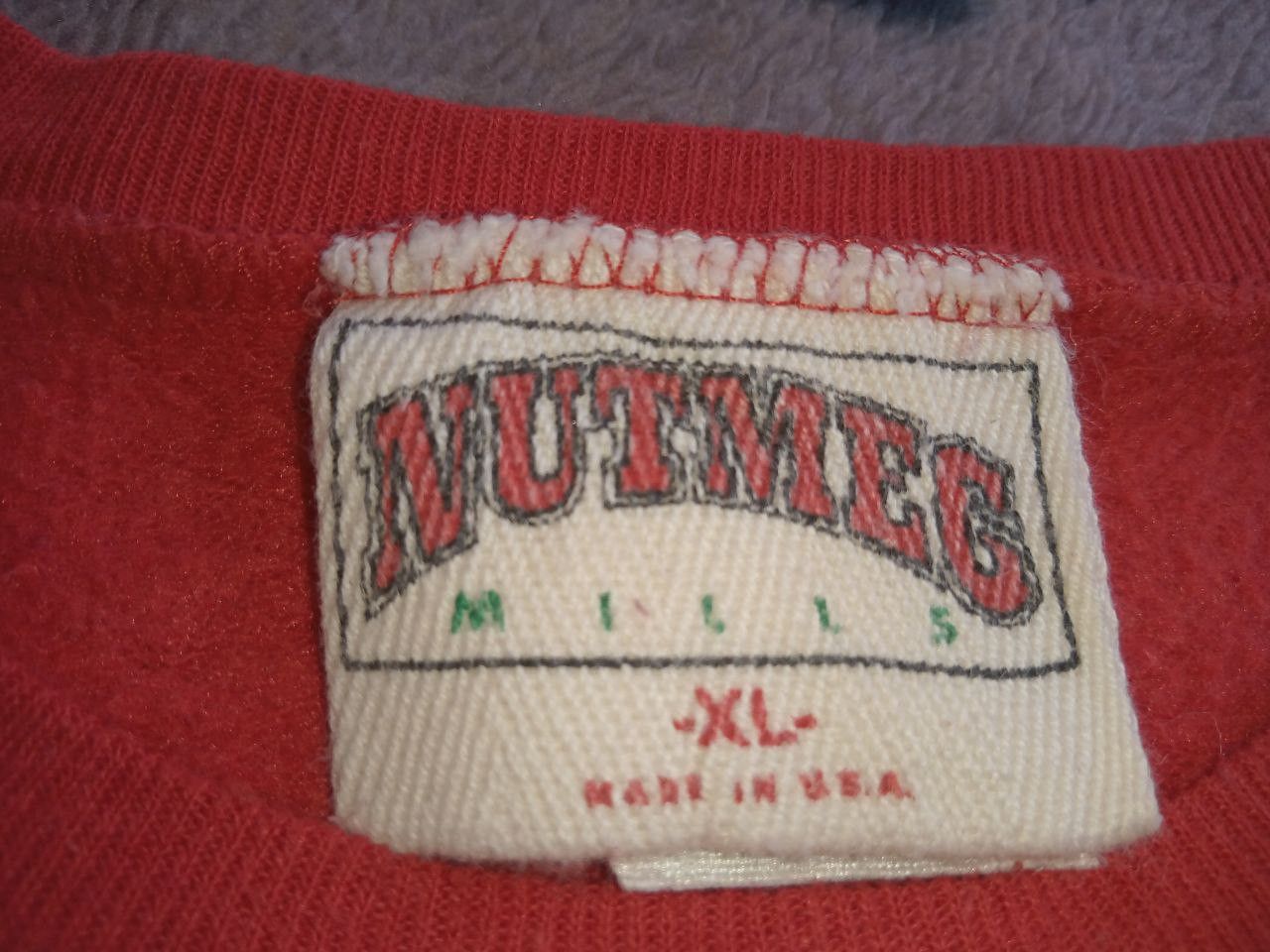Nutmeg 49 Ers Vintage 80s Nutmeg Mills NFL Sweatshirt Size US XL / EU 56 / 4 - 10 Thumbnail