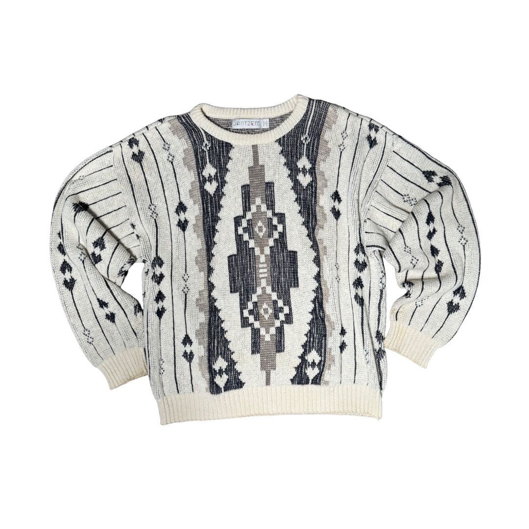 Jantzen Jantzen Men’s Knit Sweater Geometric Pattern Size US L / EU 52-54 / 3 - 1 Thumbnail
