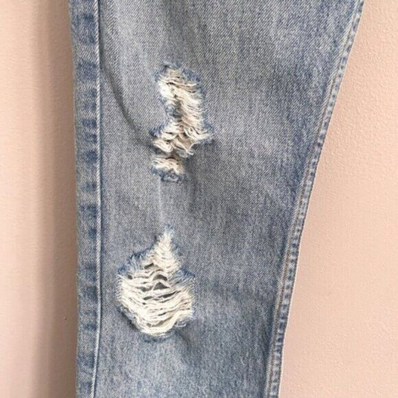 RE/DONE Re/Done (Levi’s) High Rise Straight Distressed Jeans - 27" Size 27" / US 4 / IT 40 - 4 Thumbnail