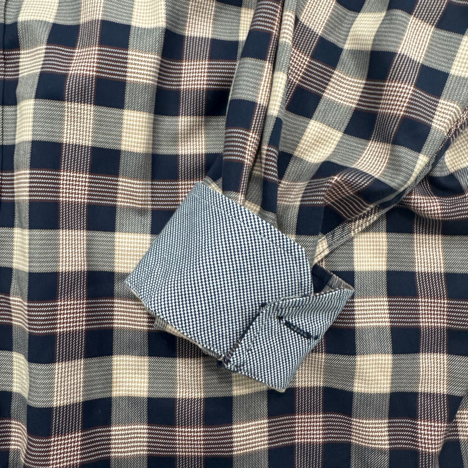 Johnston & Murphy Johnston & Murphy Flip Cuff Shirt Men's XL Blue Orange Size US XL / EU 56 / 4 - 4 Thumbnail