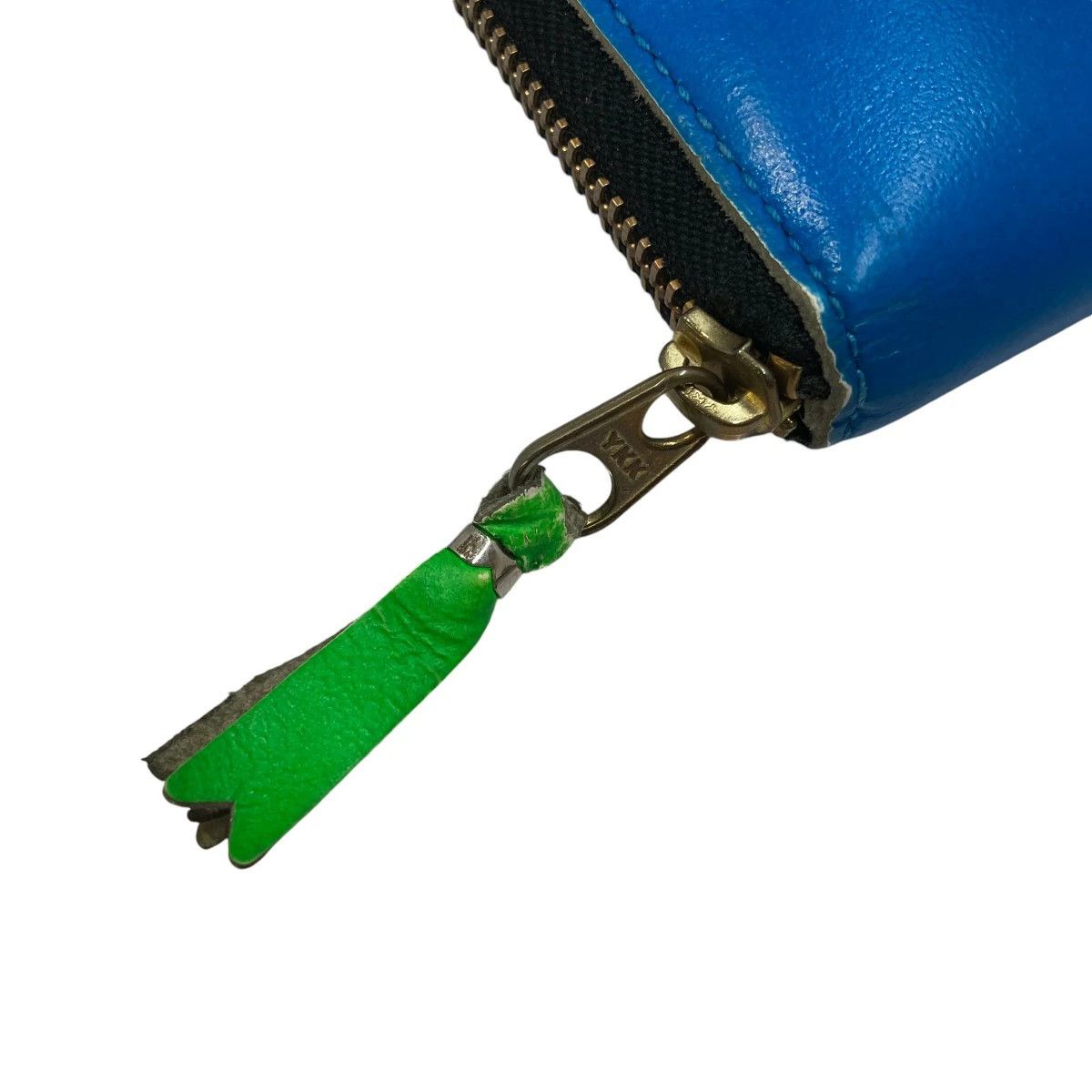 Wallet Round Zip Long Wallet Plain Blue
