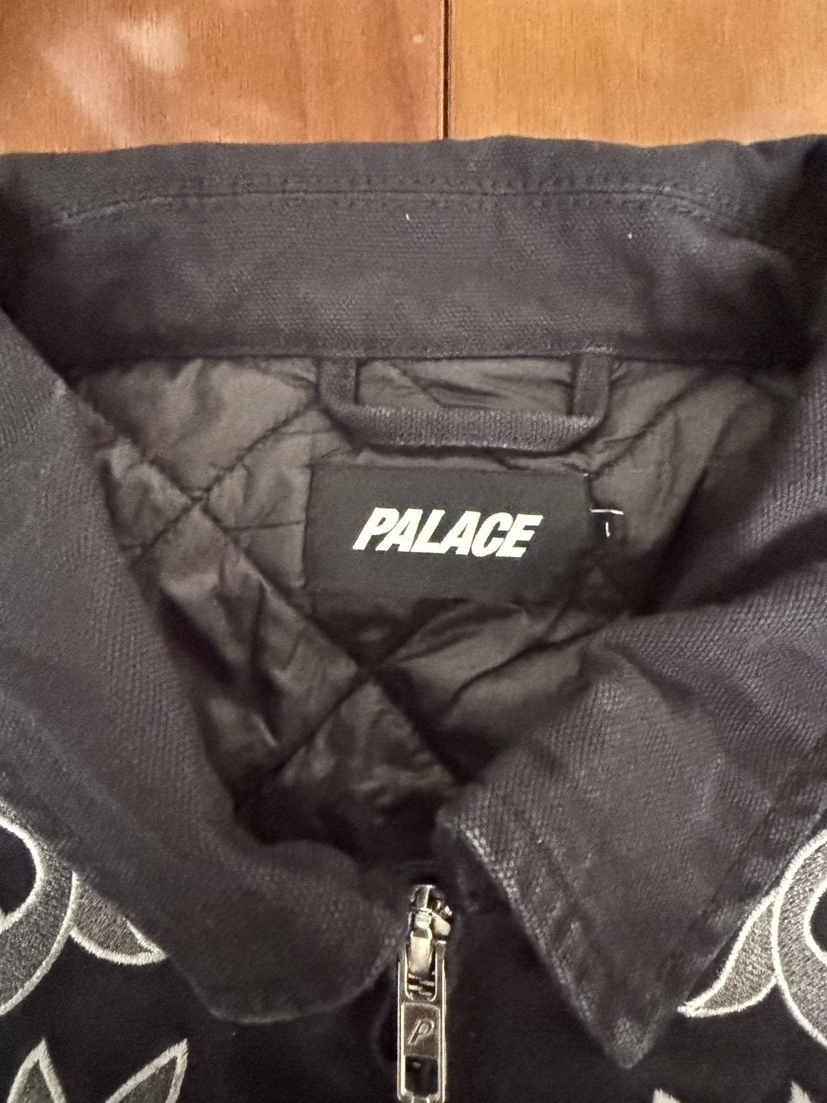 Palace Washed Black Floral Canvas Bomber Jacket Size US L / EU 52-54 / 3 - 5 Thumbnail
