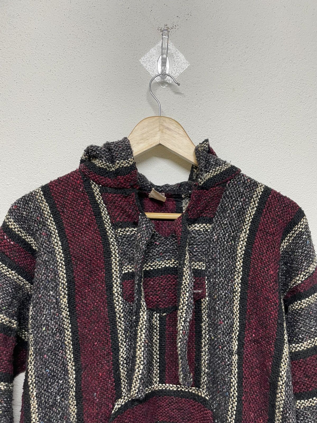 Mexican Threads Vintage Mexican Baja Blanket Pullover Hooded Jacket Size US S / EU 44-46 / 1 - 6 Thumbnail