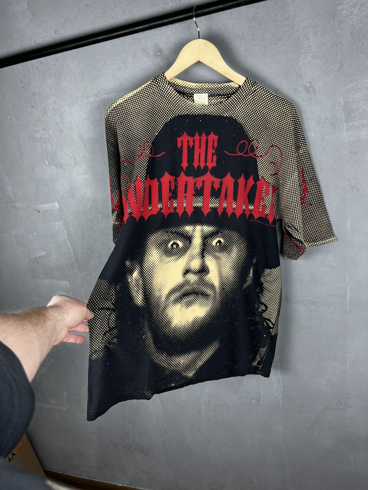 WWE 1992 Vintage The Undertaker WWF WWE Wrestling AOP Tshirt Tee Size US XL / EU 56 / 4 - 1 Thumbnail