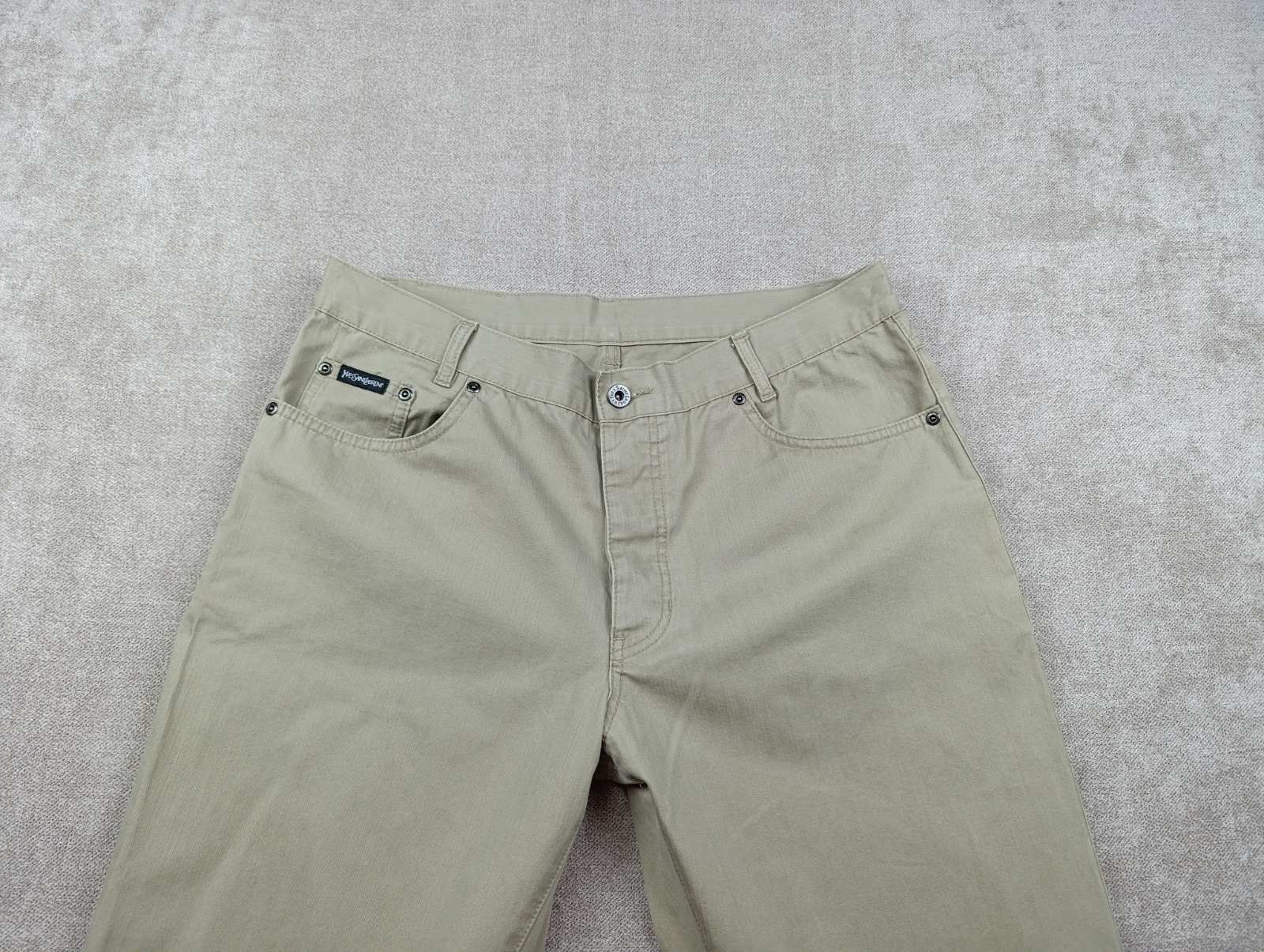 Yves Saint Laurent VINTAGE YSL YVES SAINT LAURENT BIG LOGO CHINO Y2K Size US 34 / EU 50 - 11 Thumbnail