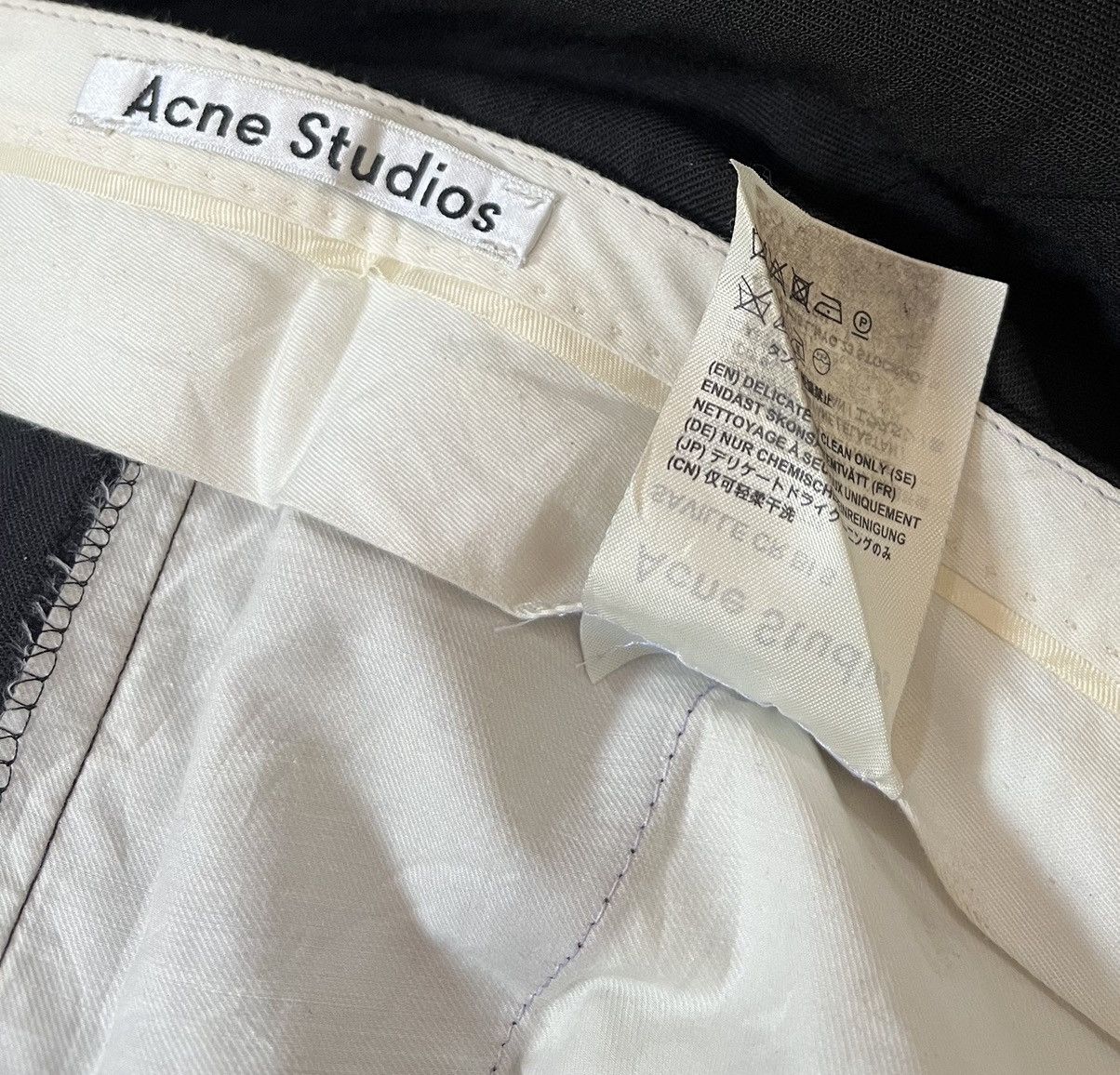 Acne Studios Acne studios saville cr bi s black trousers Size US 30 / EU 46 - 6 Thumbnail