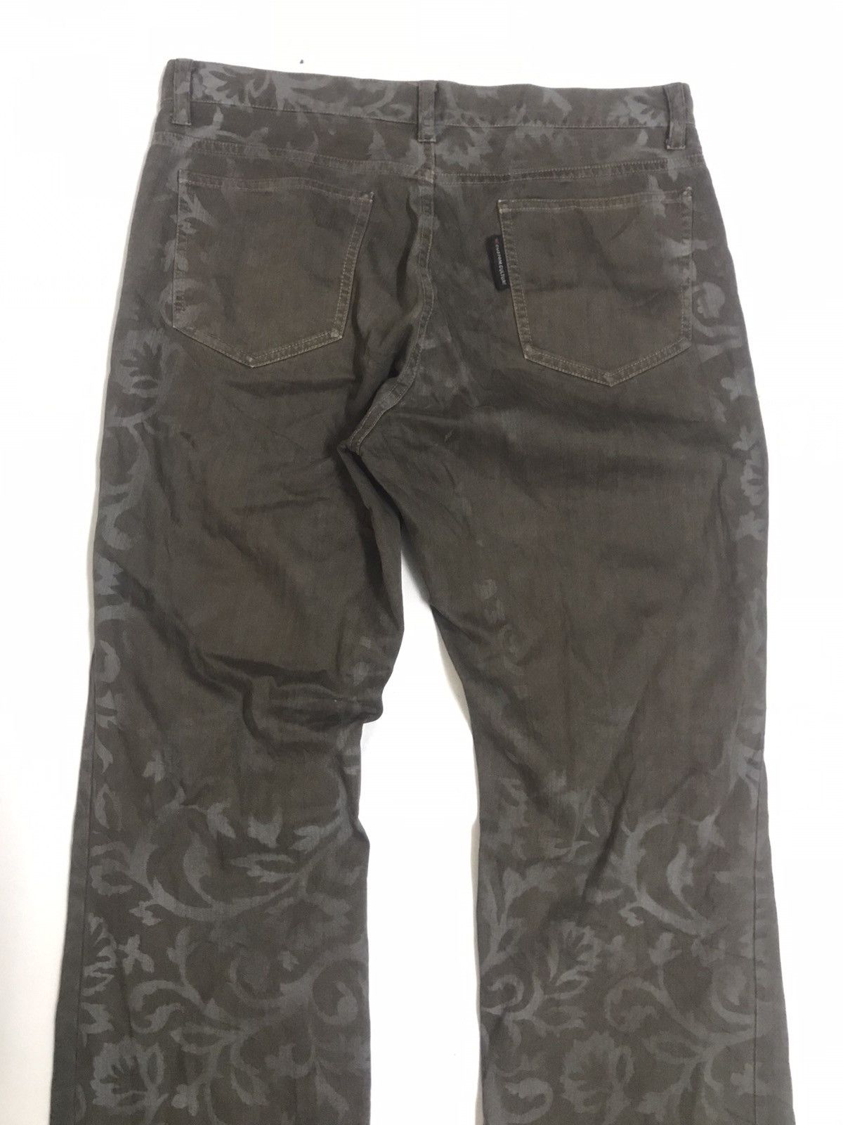 Japanese Brand CUSTOM CULTURE FLARE FLORAL JEANS Size US 31 - 8 Thumbnail