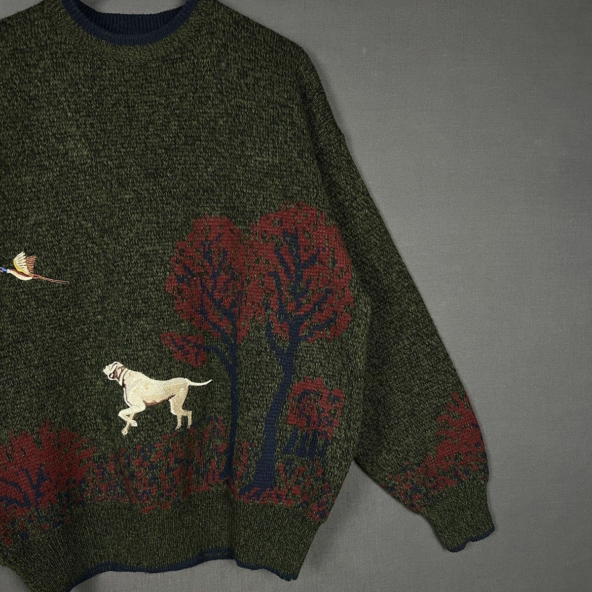 Other Vintage Silver Cloud Knit Sweater with Graphic Pattern Size US L / EU 52-54 / 3 - 3 Thumbnail