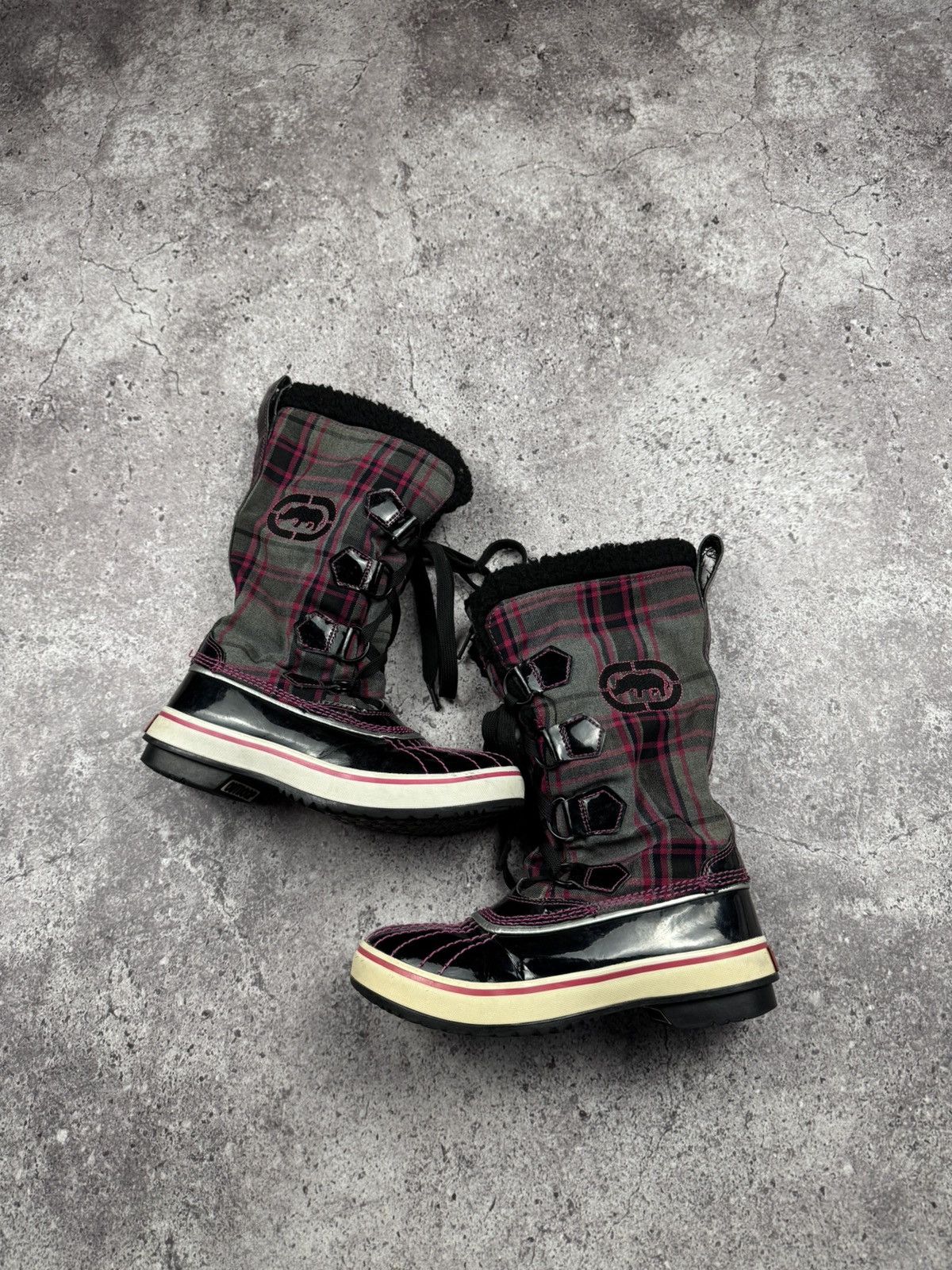 Ecko Unltd. Vintage Y2K Ecko Unltd Fur Japanesse Glamour Boots size 35 Size US 5 / EU 37 - 1 Thumbnail