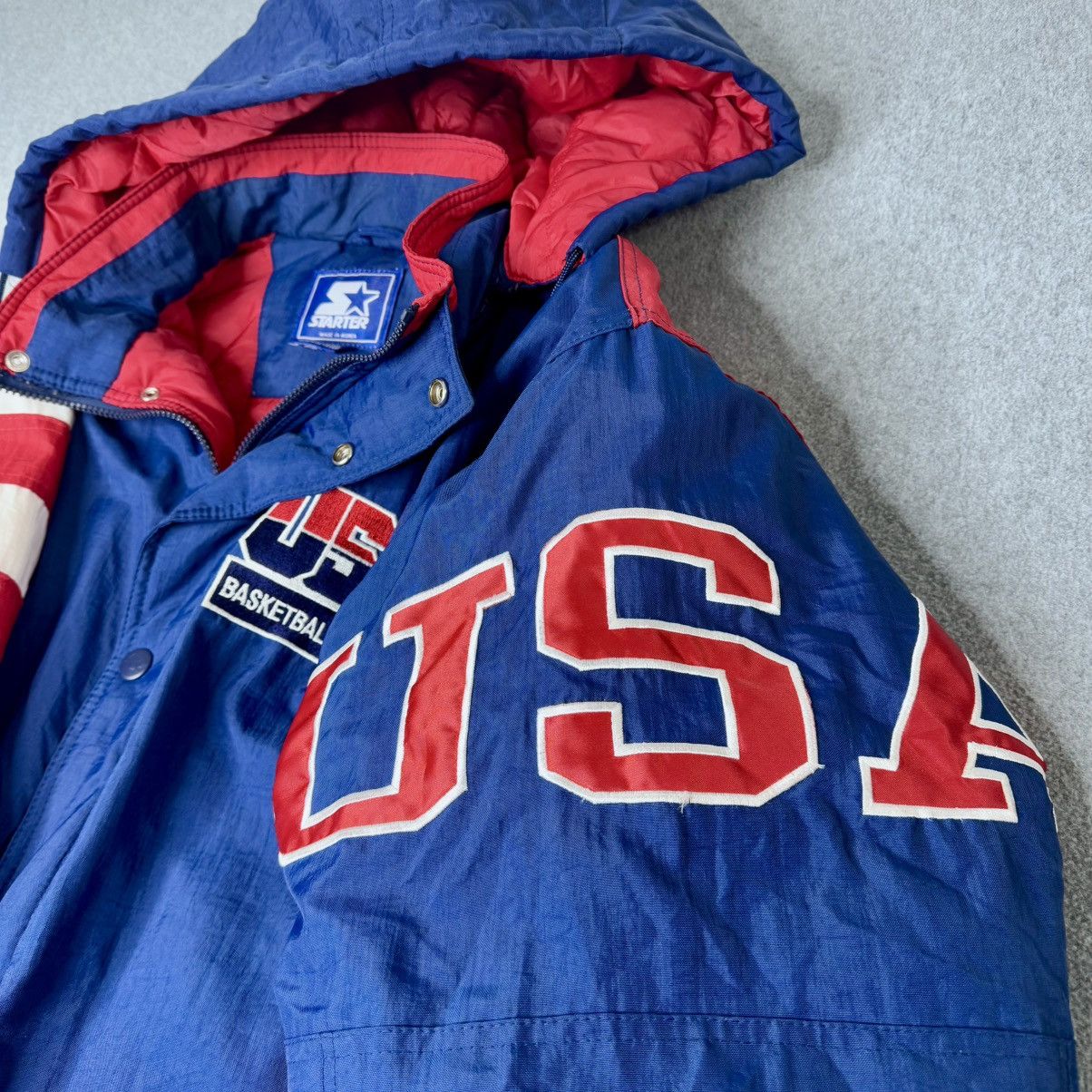 Starter Vtg Olympic USA Basketball 90s Starter Coat America XL Size US XL / EU 56 / 4 - 2 Thumbnail