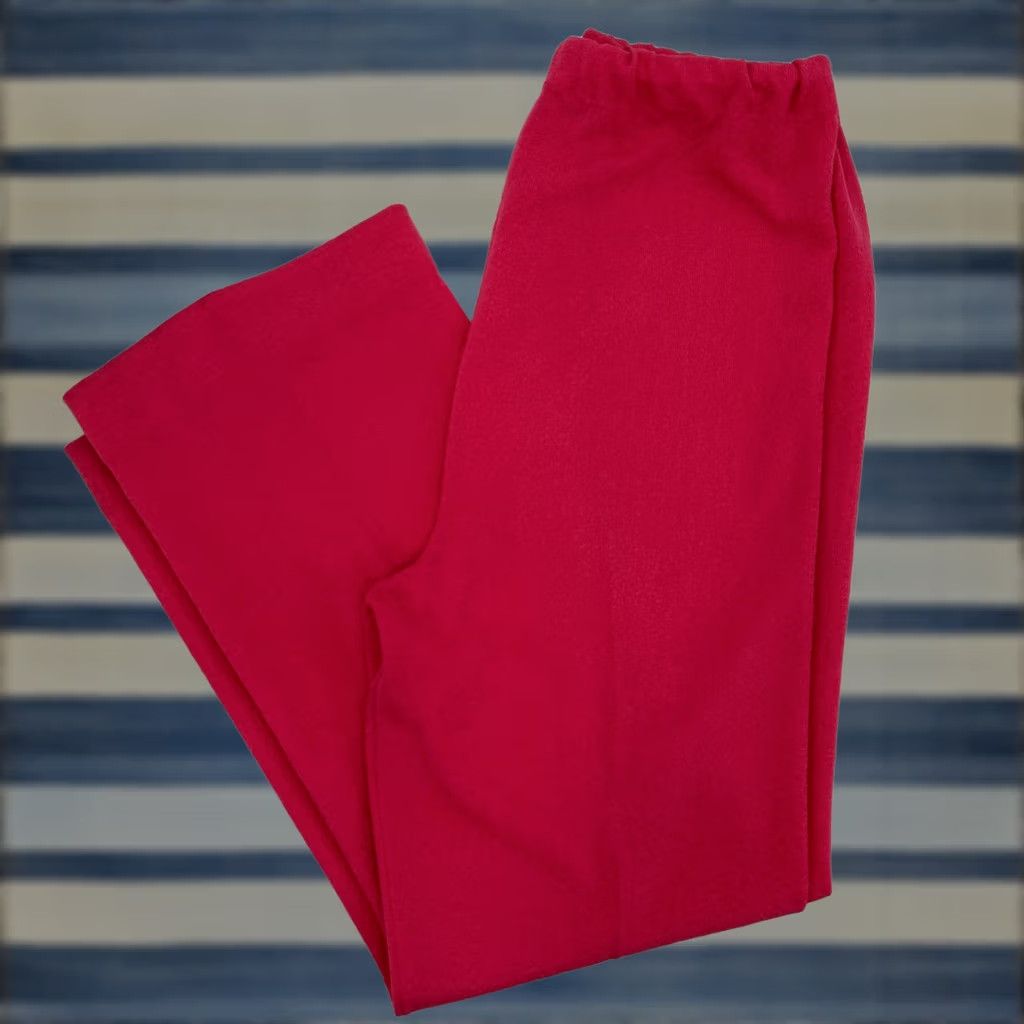 Talbots VINTAGE Talbott Traveler Womens Pants Dress Pants Pink Knit Flared Elastic Waist 30 in Size 16 Size 38" / US 16 / IT 52 - 1 Thumbnail
