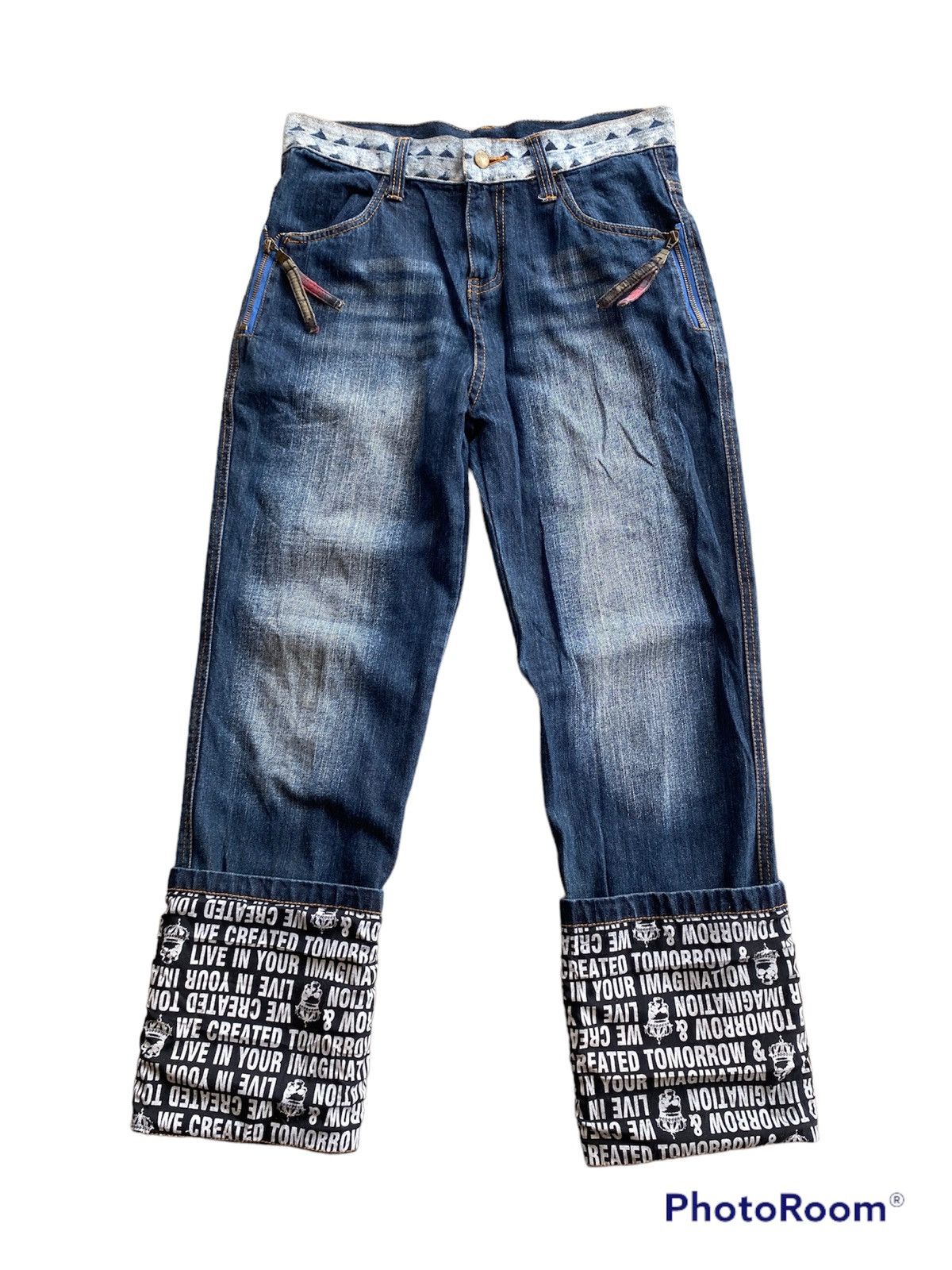 If Six Was Nine × In The Attic × Le Grande Bleu (L.G.B.) In The Attic Home Punk Grunge Jeans P170 Size US 31 - 1 Thumbnail