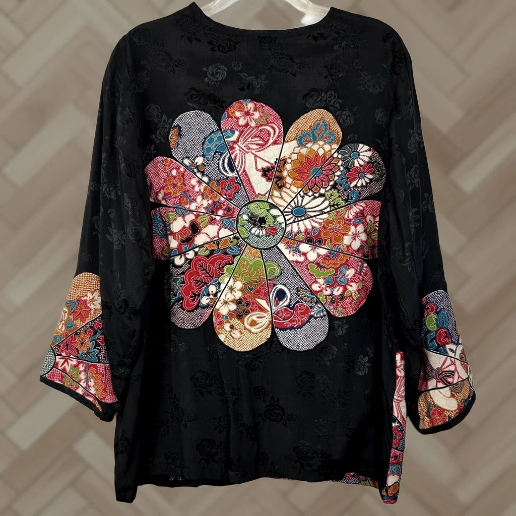 Globe Globe Trotter Blazer Womens S Multicolor Hippie Boho Button Shirt Jacket Size S / US 4 / IT 40 - 1 Thumbnail