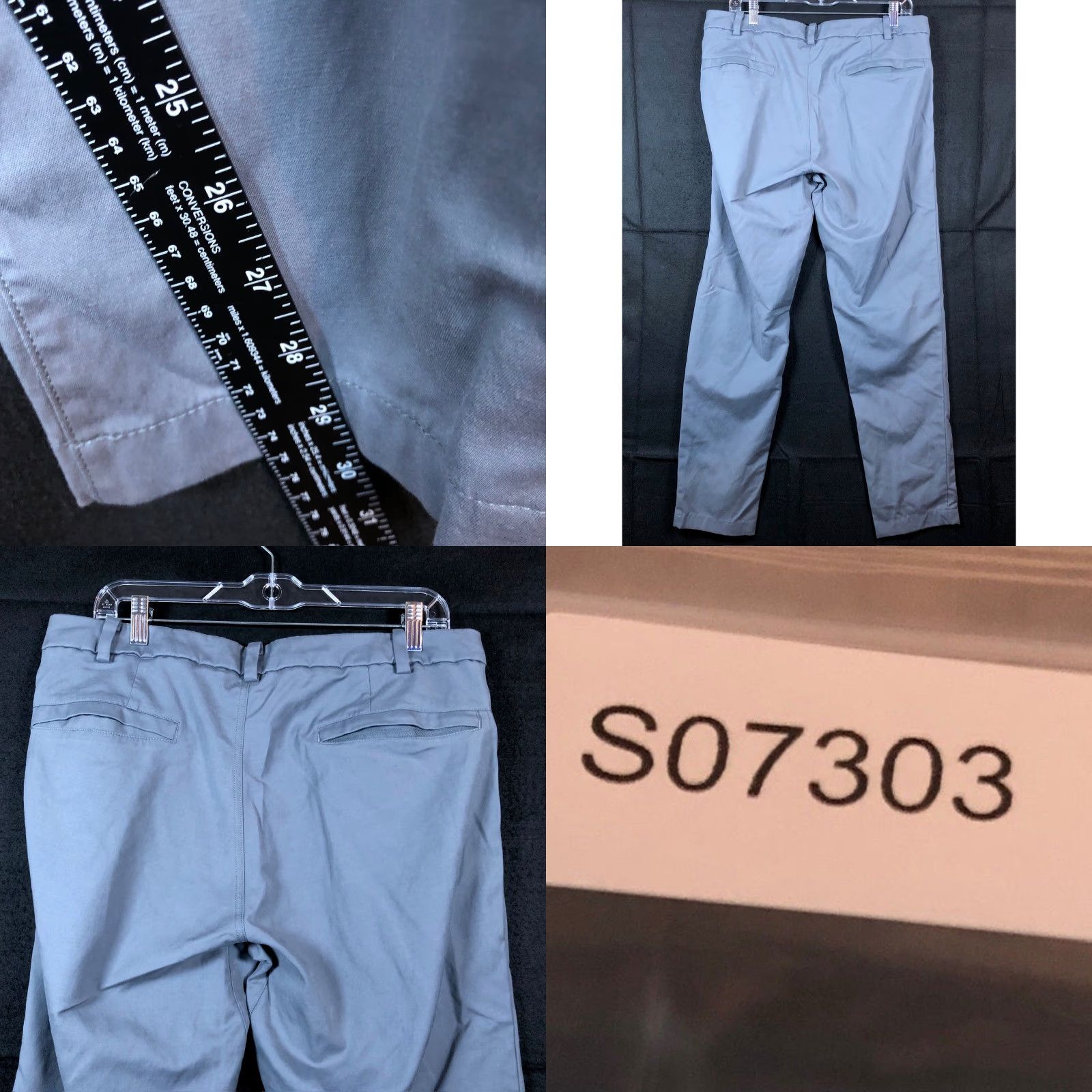 Lululemon Lululemon Mens Pants Gray ABC Classic-Fit Warpstreme Straight Stretch 34 Size US 34 / EU 50 - 8 Thumbnail