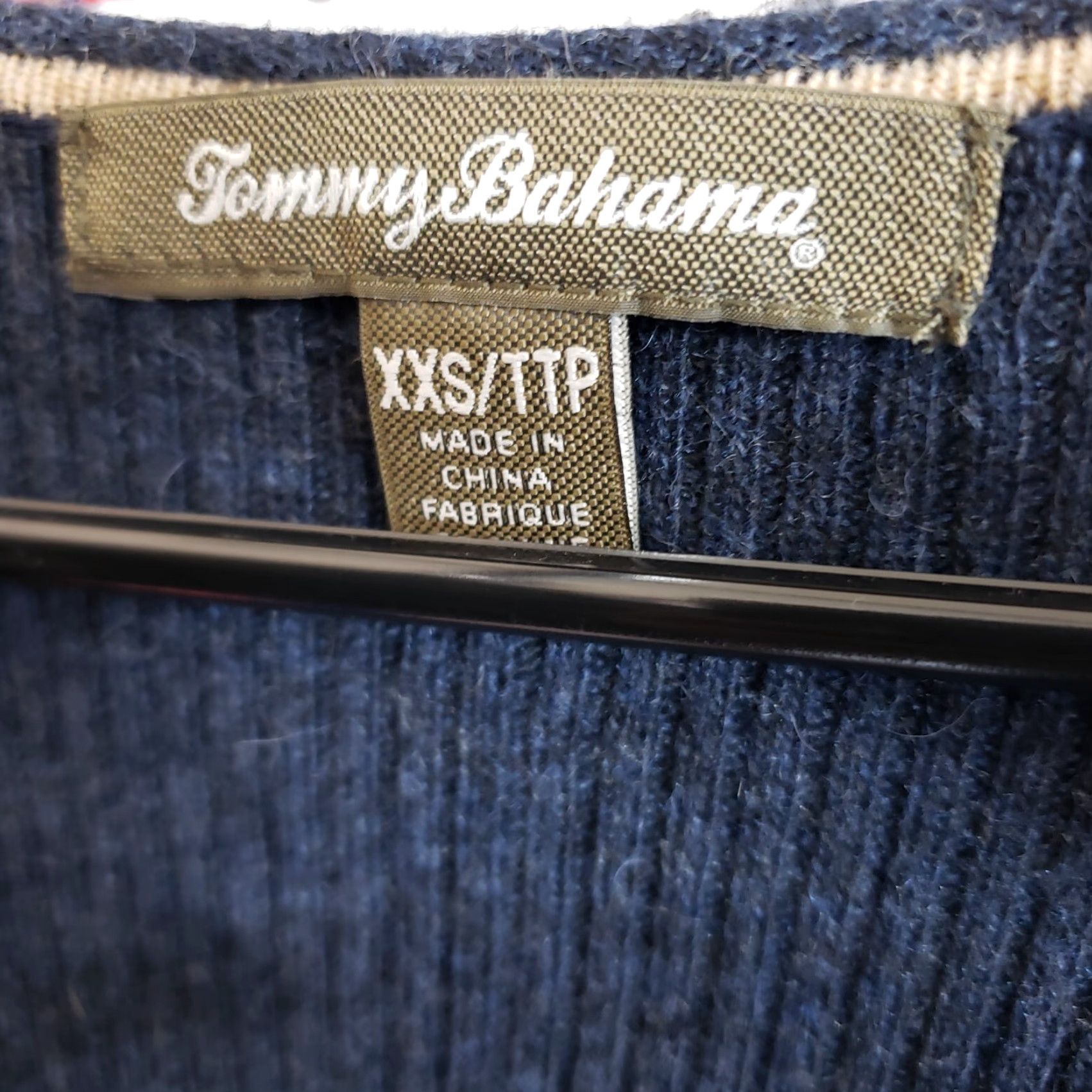 Tommy Bahama VINTAGE Tommy Bahama Womens Cascade Ribbed Tunic Sweater 2XS Blue Wool Blend Pockets Shirt Womens 2XS Blue Tunic Size XXS / US 00 / IT 34 - 5 Thumbnail