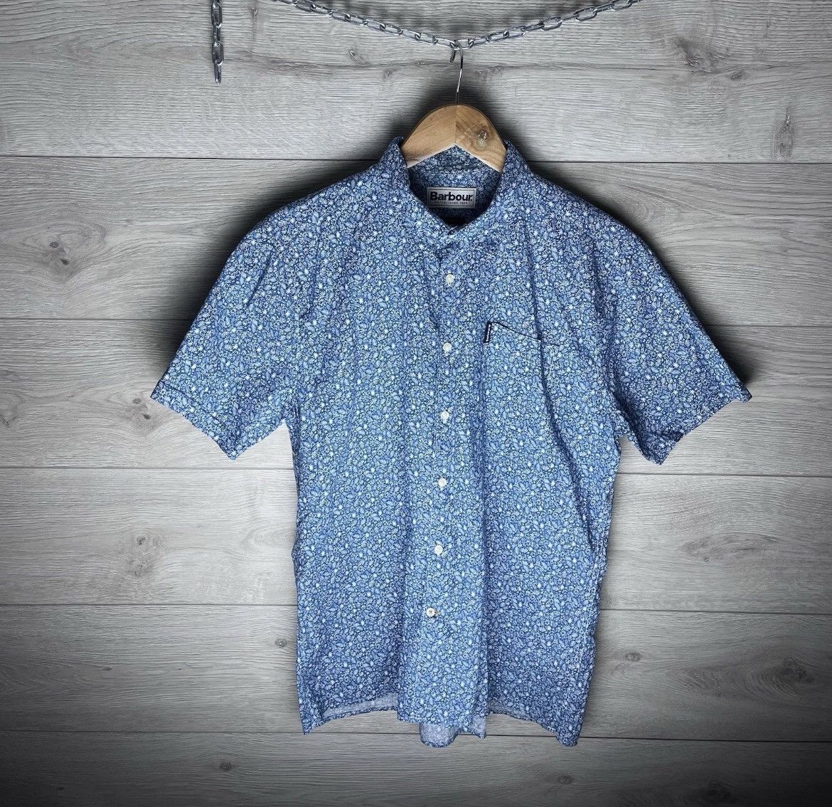 Other Men's Short Sleeve Button Down Shirt Barbour size M Size US S / EU 44-46 / 1 - 1 Thumbnail