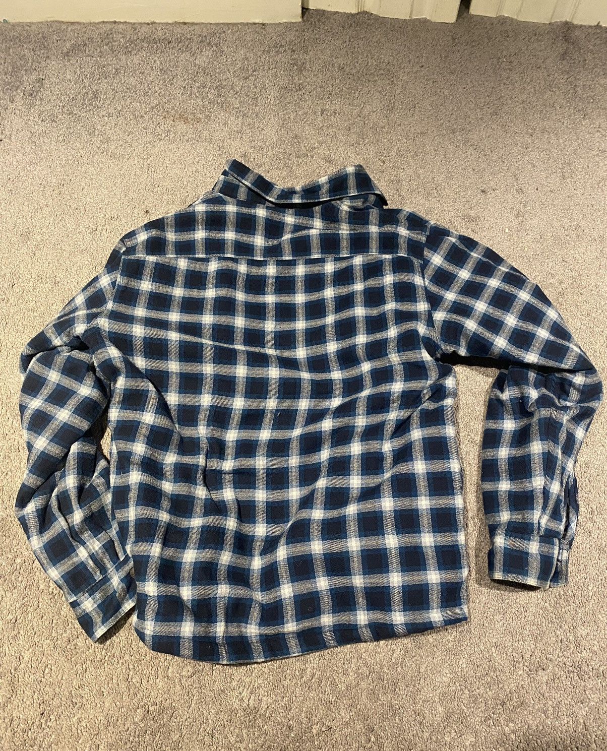 Wrangler Blue and white flannel by Wrangler Size US M / EU 48-50 / 2 - 3 Thumbnail