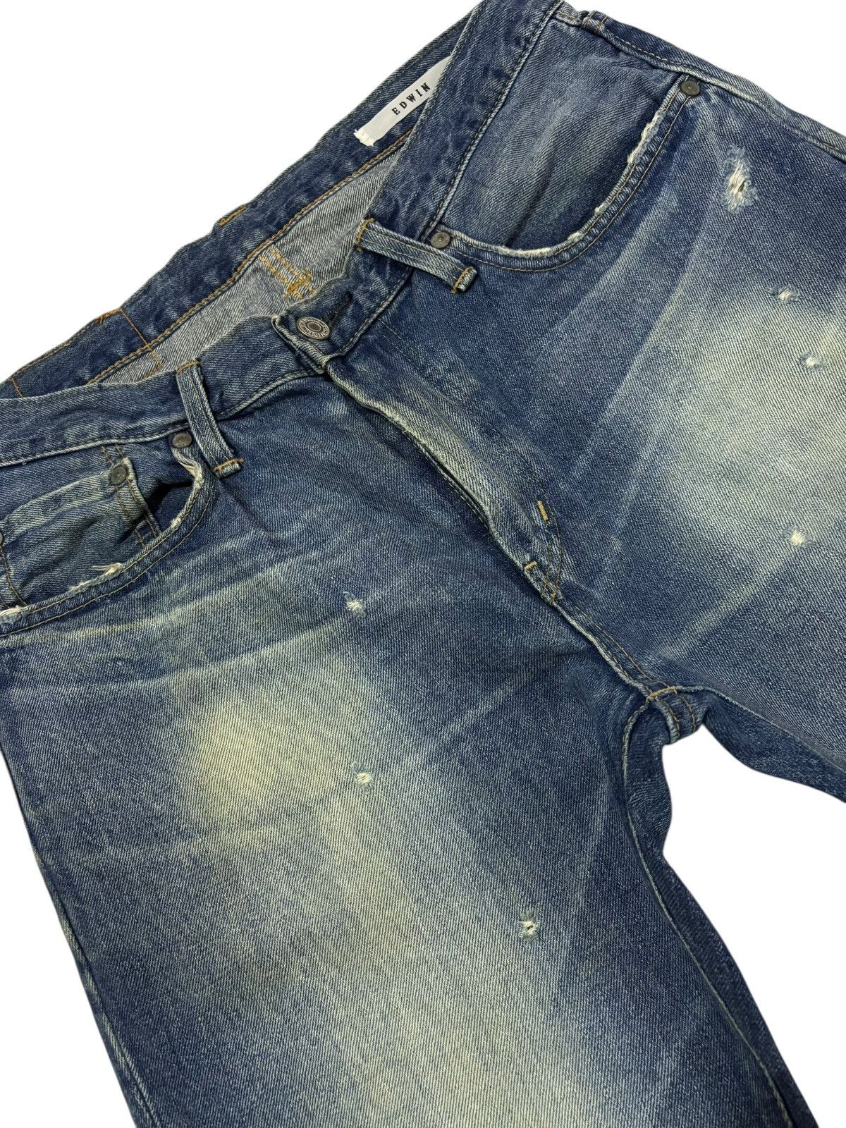 Vtg Edwin Japan 503 Distressed Jeans