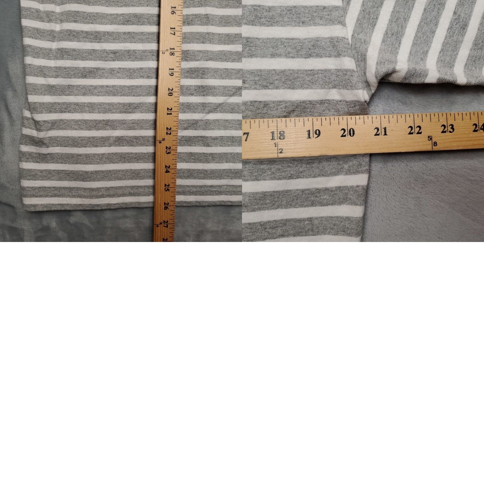 Champion VINTAGE Champion Shirt Mens Medium Gray Striped Embroidered Spellout Cotton Crewneck TEE Size US M / EU 48-50 / 2 - 8 Thumbnail