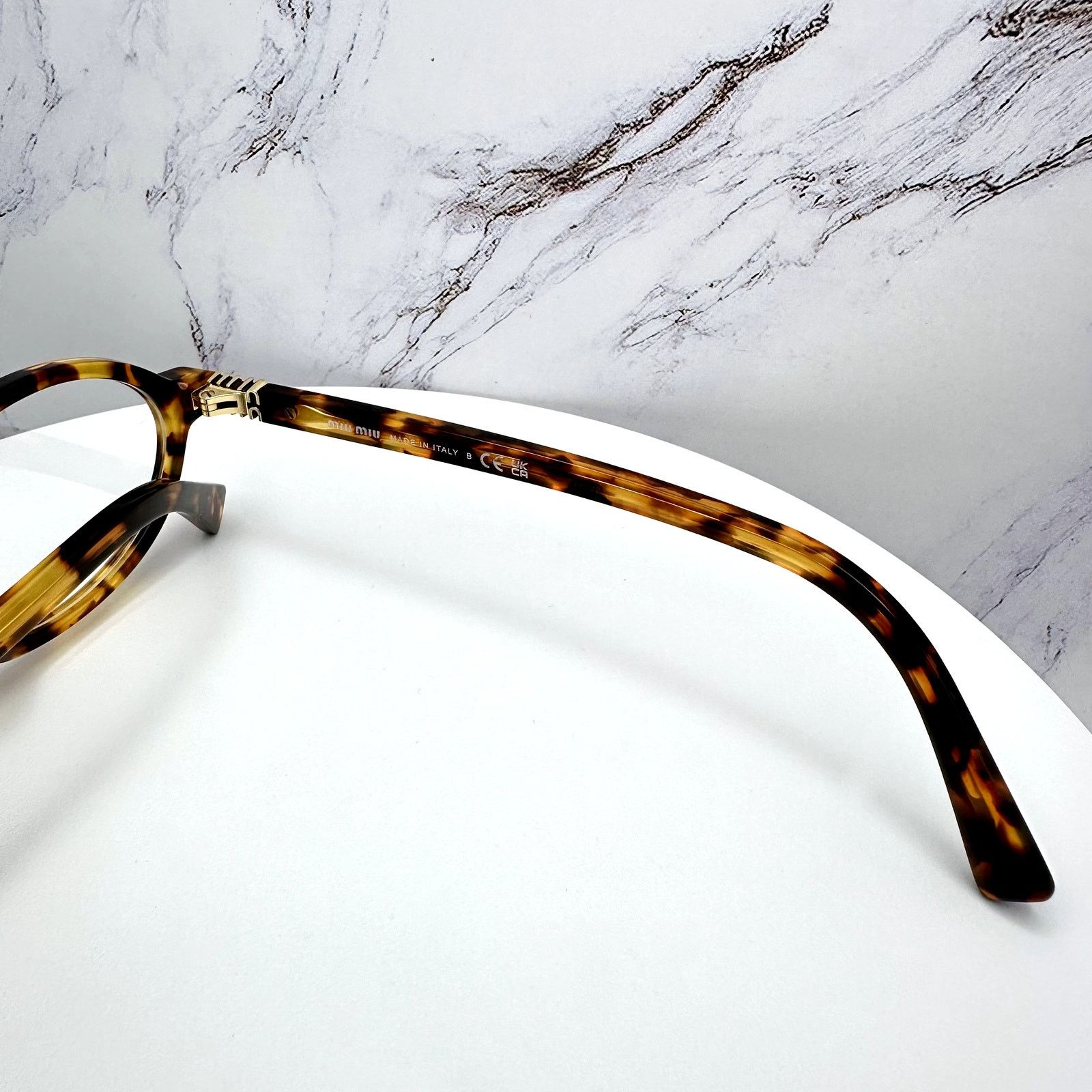 Miu Miu NEW MIU MIU Womens Eyeglasses Brown Oval Full Rim Frames Size ONE SIZE - 8 Thumbnail