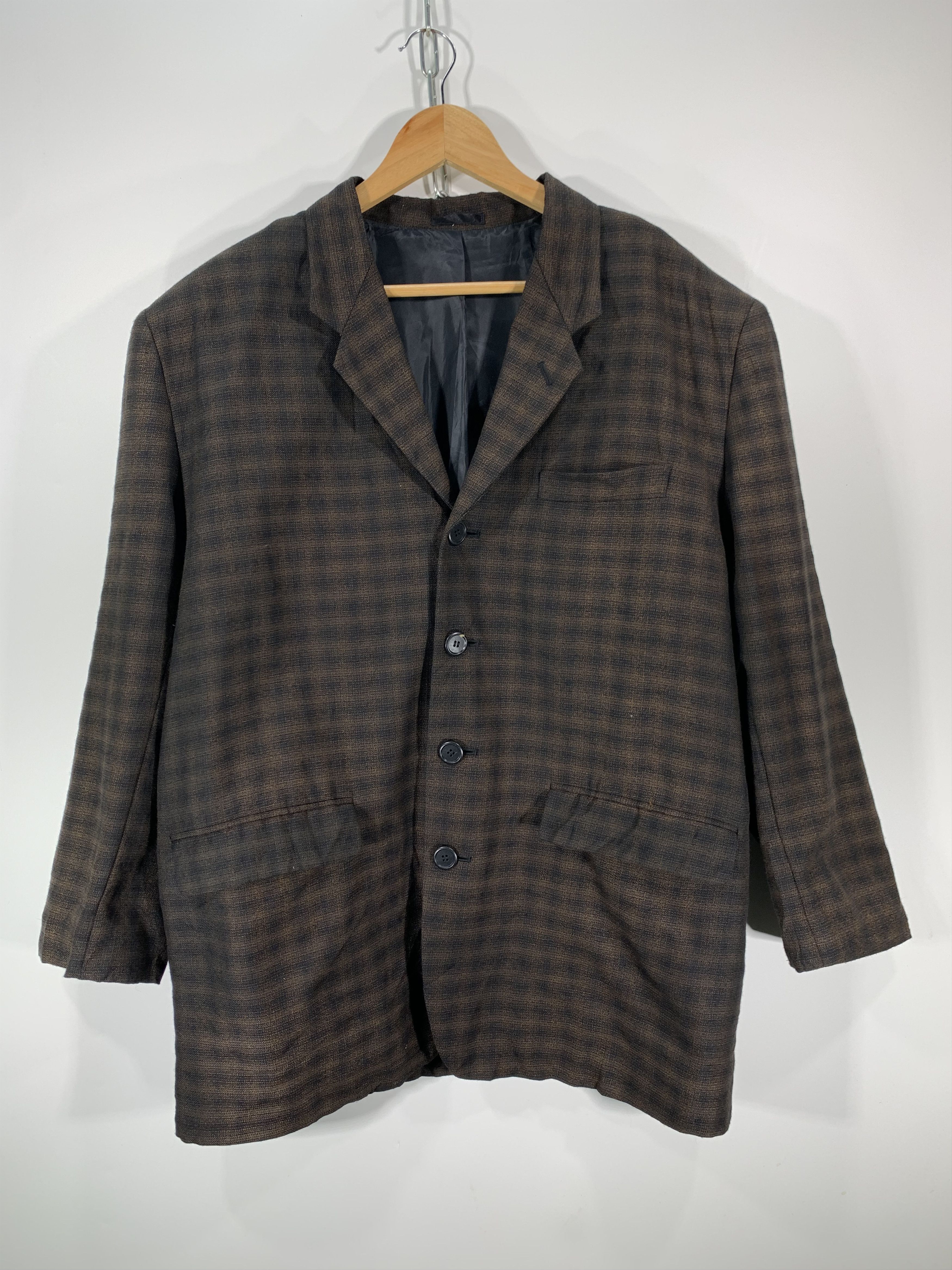 Japanese Brand × Vintage ⚡️Vintage Neo Blood Tartan Blazer Size US L / EU 52-54 / 3 - 1 Thumbnail