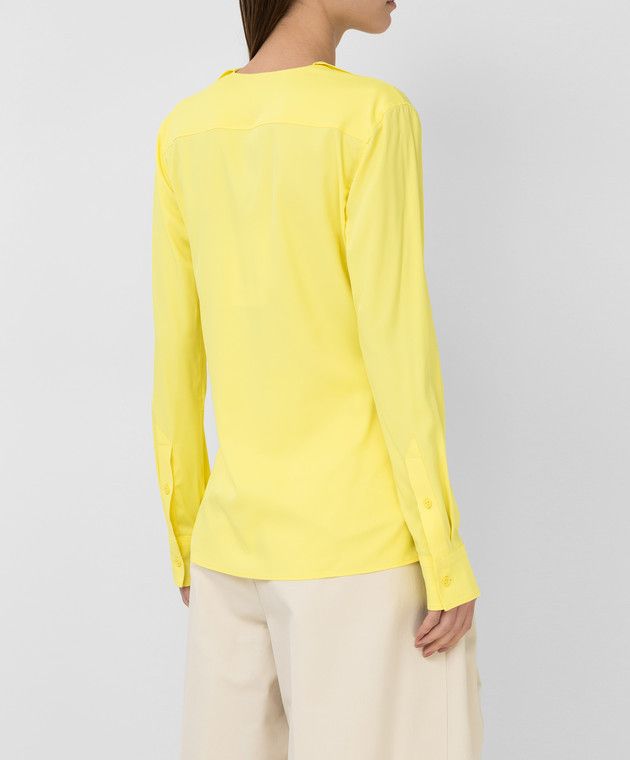 Bottega Veneta o1y0725 Solid Color Shirt in Yellow Size XS / US 0-2 / IT 36-38 - 4 Thumbnail
