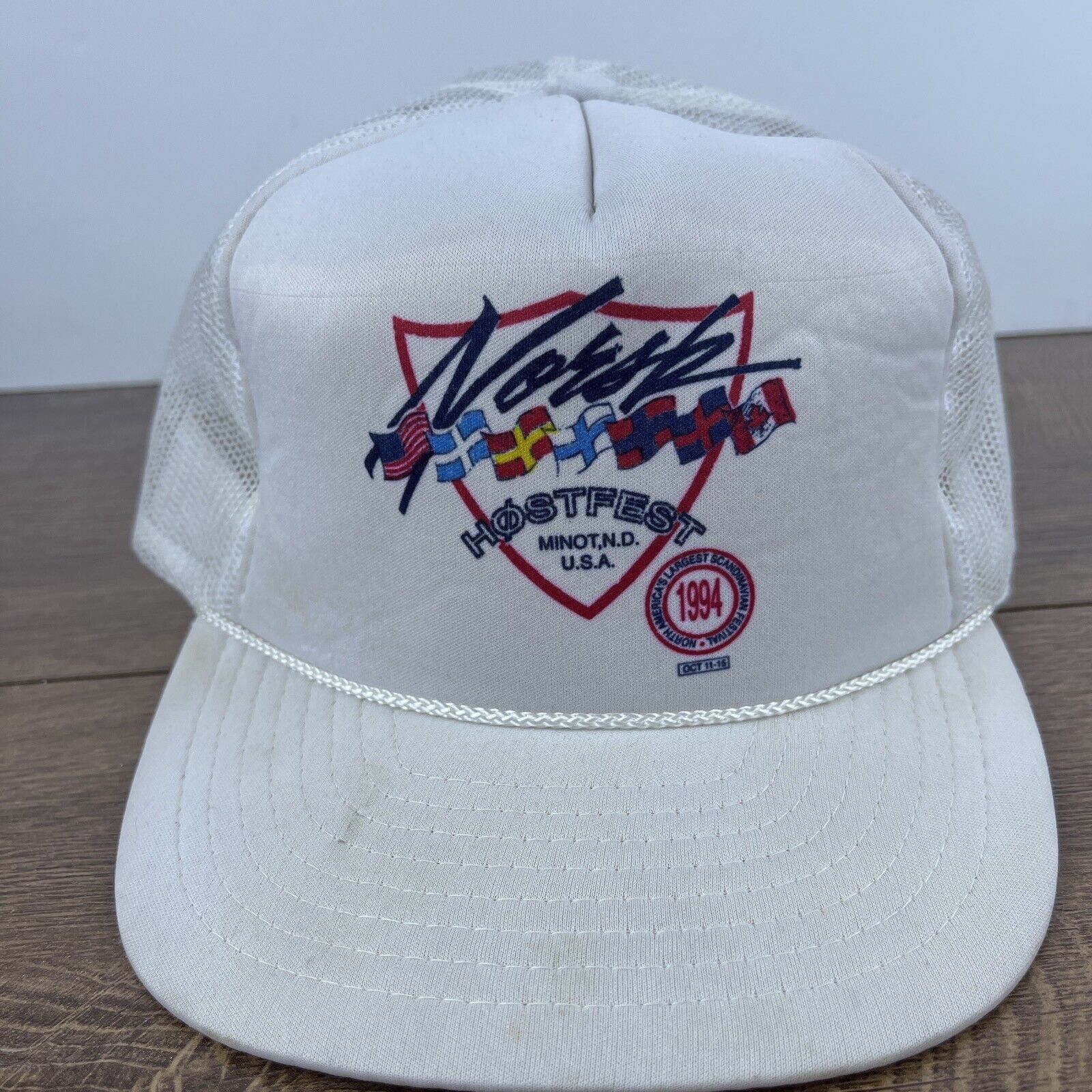 Other Hostfest Hat Hostfest Hat Snapback White Adjustable Hat Adul Size ONE SIZE - 2 Thumbnail
