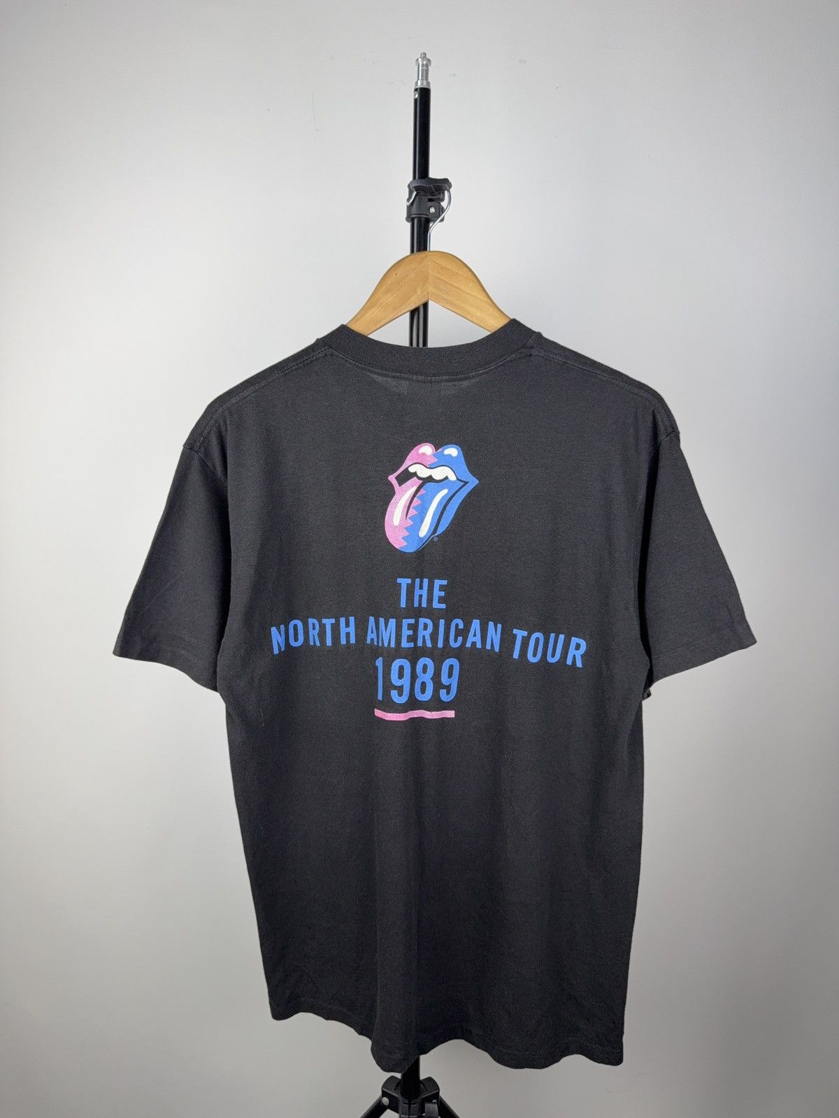 Band Tees × The Rolling Stones × Vintage 80s Rolling Stones Steel Wheels Tour 1989 Vintage Tee USA Size US L / EU 52-54 / 3 - 8 Thumbnail