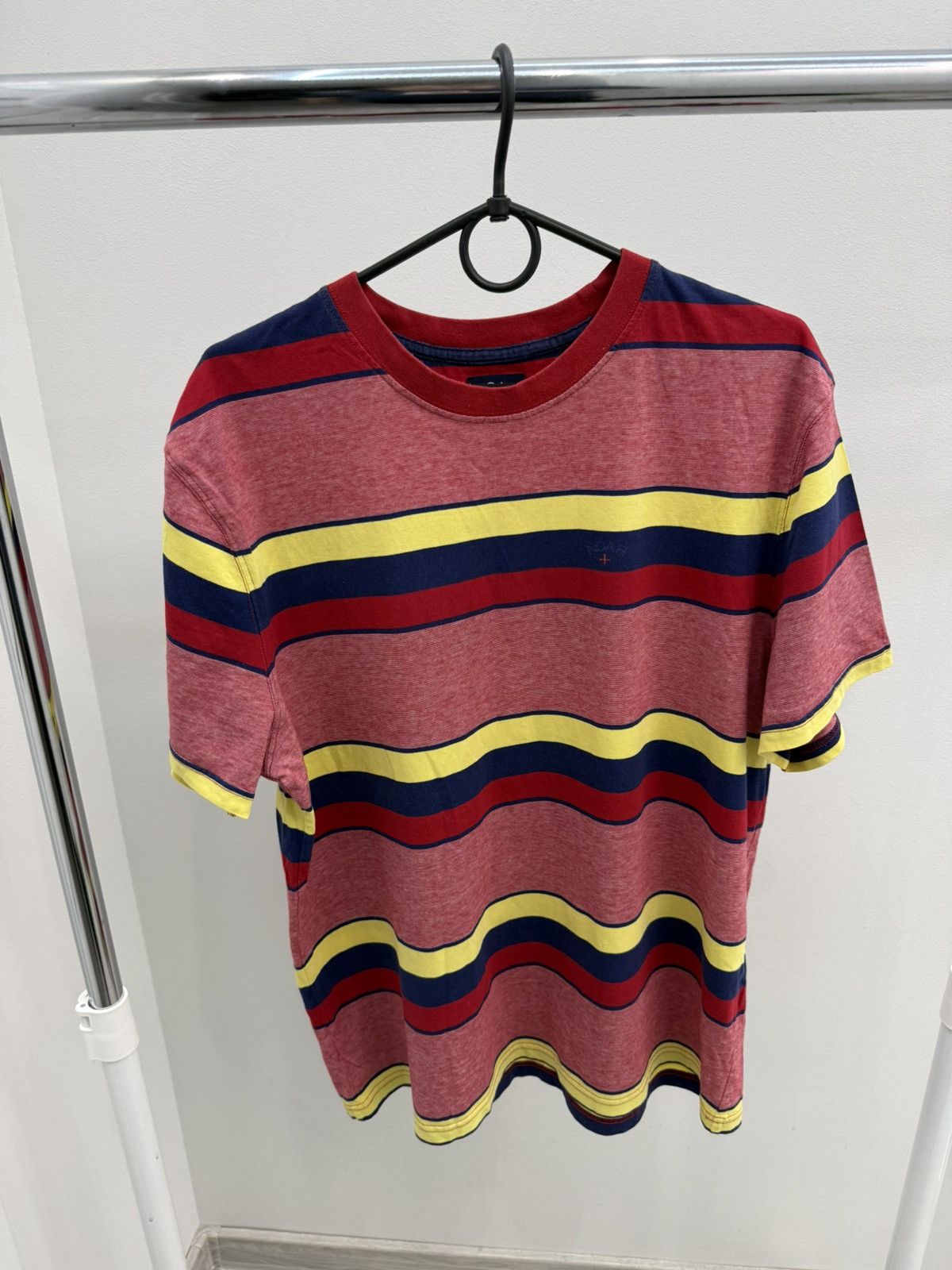 Noah Noah Cotton Striped Logo Tee T-shirt Size US L / EU 52-54 / 3 - 1 Thumbnail