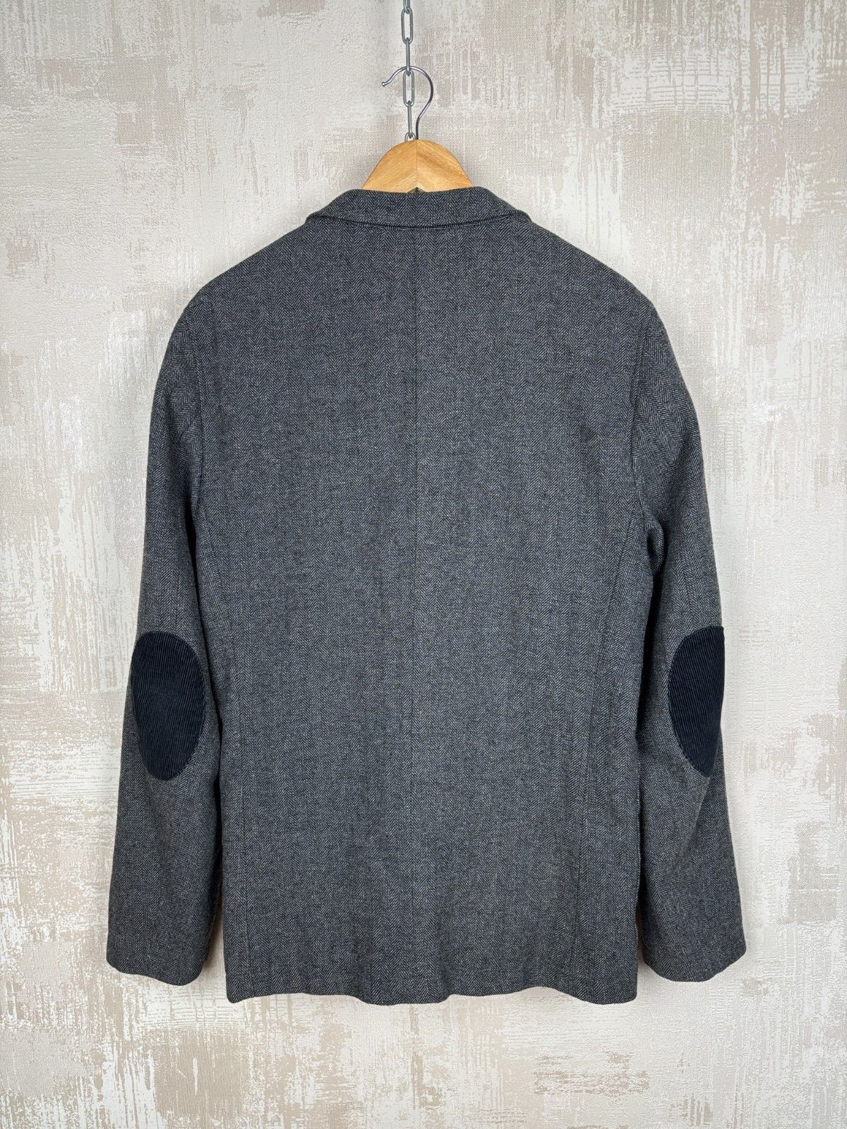 Scotch & Soda Scotch & Soda Wool Blend Herringbone Tweed Blazer Elbow Pads Size US L / EU 52-54 / 3 - 14 Thumbnail